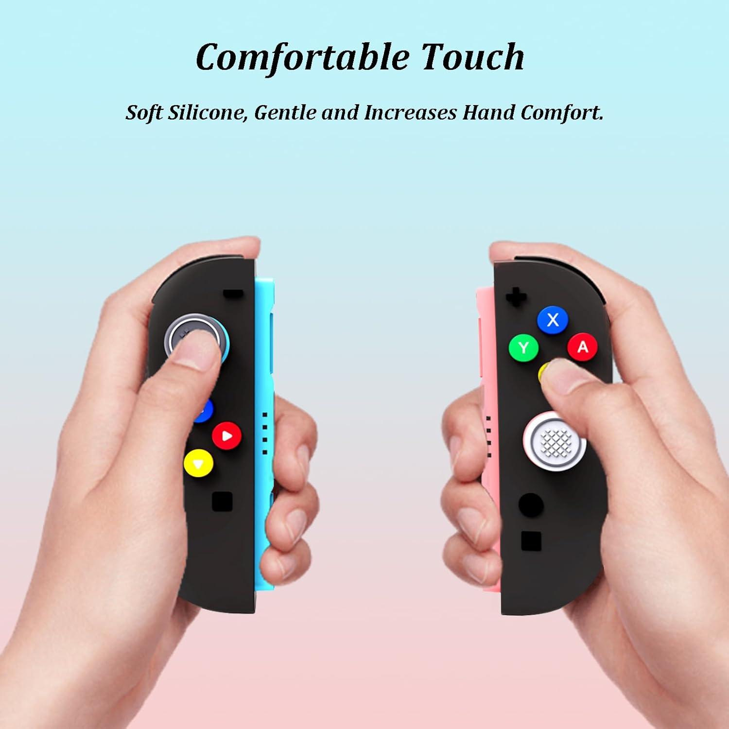 Tapas de Botones y Joystick Silicona Colorida LEPEYMDA para Switch 2