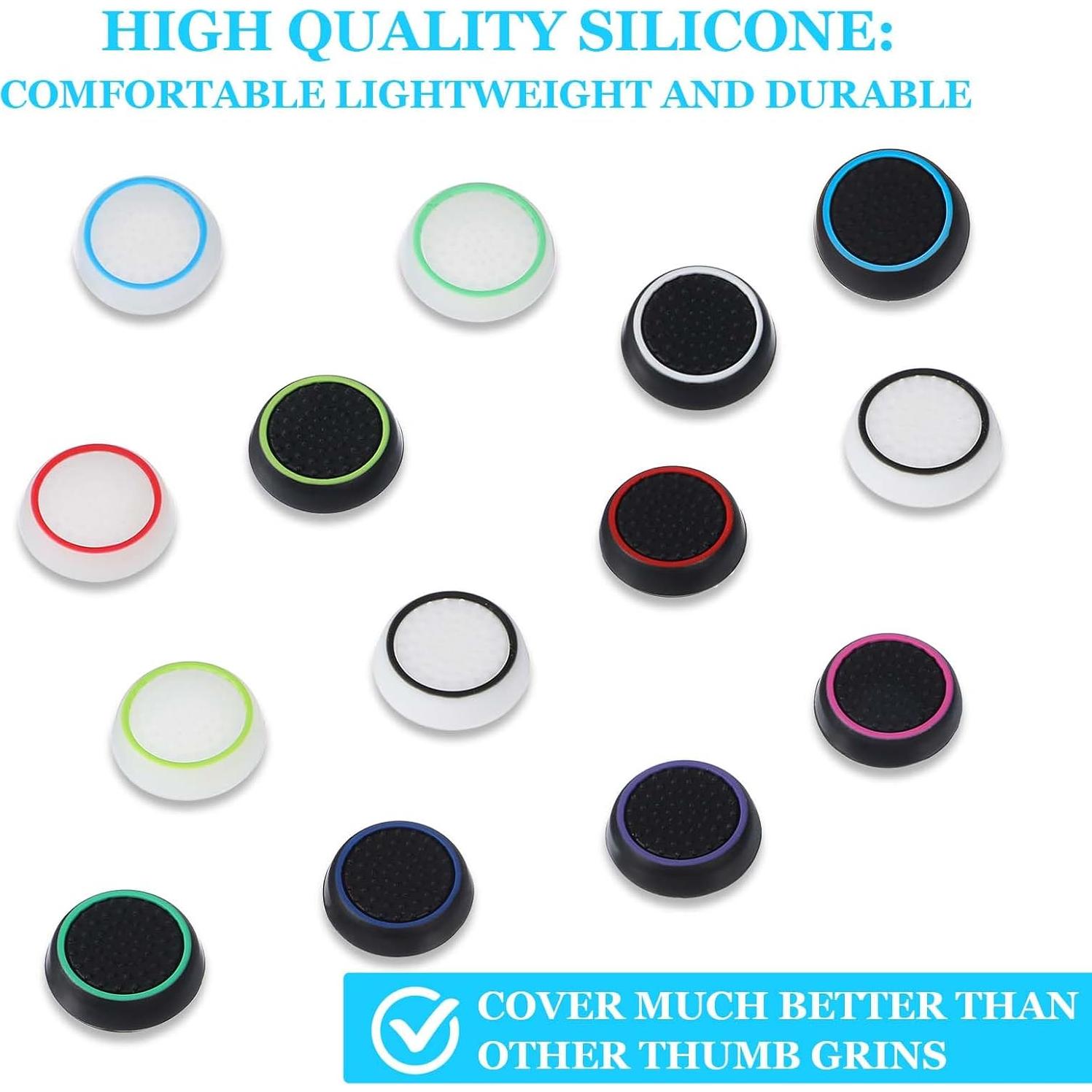 28 Tapas de Joystick Tucnoeu para PS4 y PS5 - Silicona Antideslizante