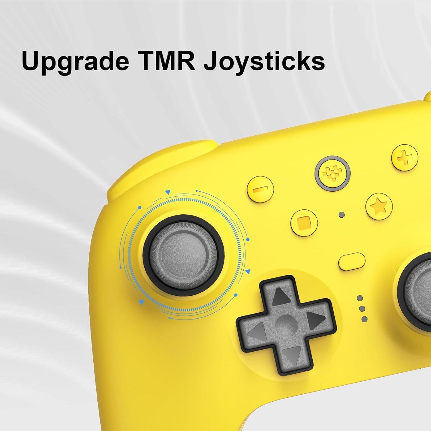 Controlador Bluetooth 8Bitdo Ultimate 2 para Switch y PC - Amarillo