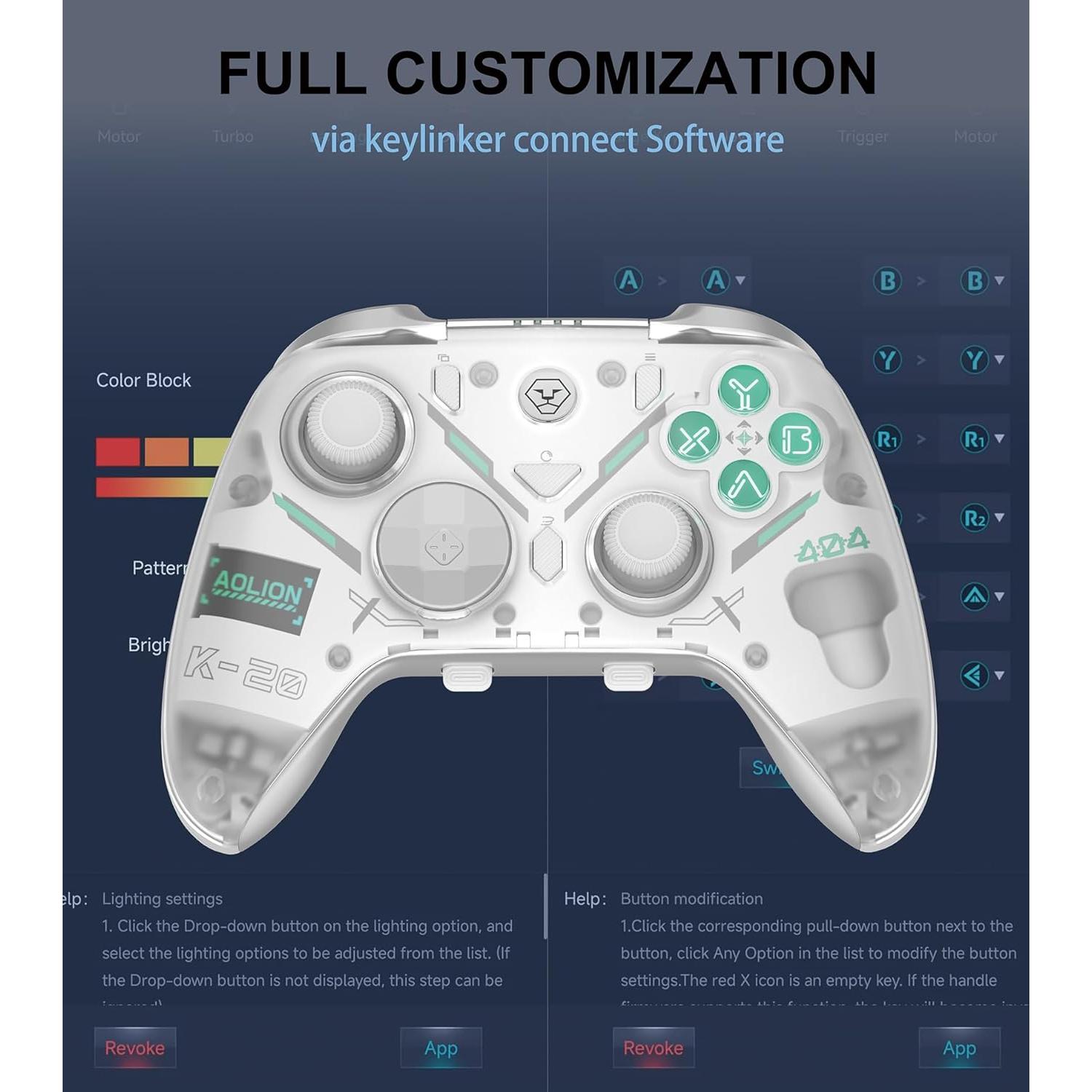 Controlador Bluetooth BLESSOURCE para PC/Switch/Android/iOS