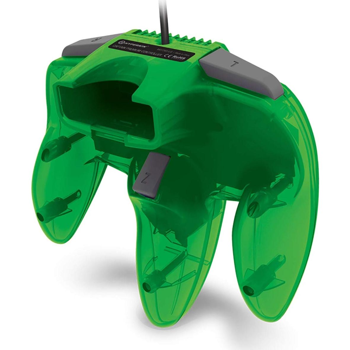 Controlador Premium Hyperkin Capitán N64 Verde Lima 3.05m