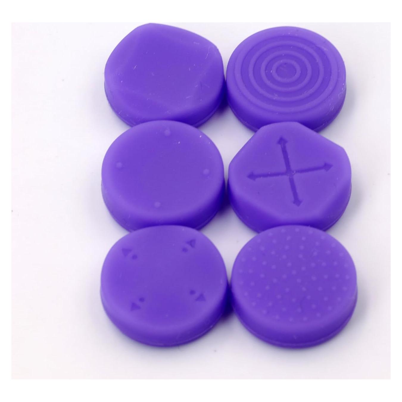 6 Tapas de Silicona para Joystick PS Vita NSLikey Púrpura