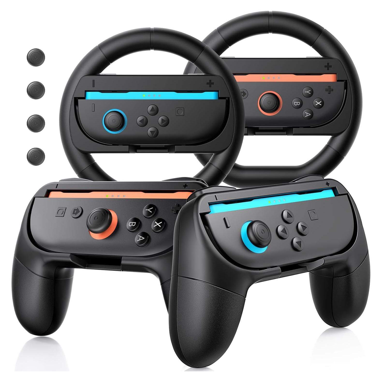 Agarraderas y Volantes Mozuper para Nintendo Switch 2 - 8 en 1