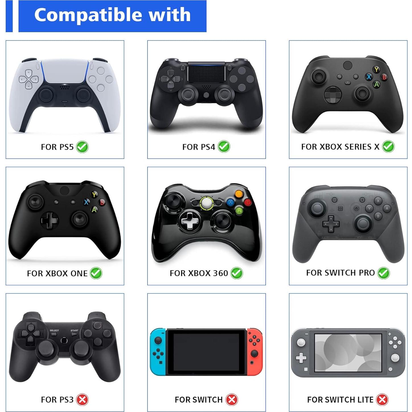 Tapones de Joystick PlayVital para PS5/Xbox/Switch - Conejo y Ardilla