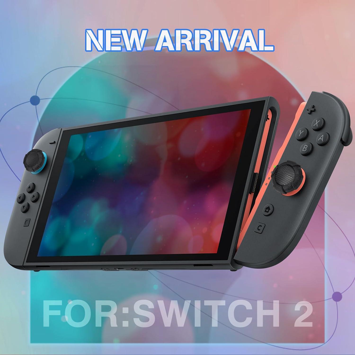 Agarraderas de Silicona DLseego para Nintendo Switch 2 - Negro