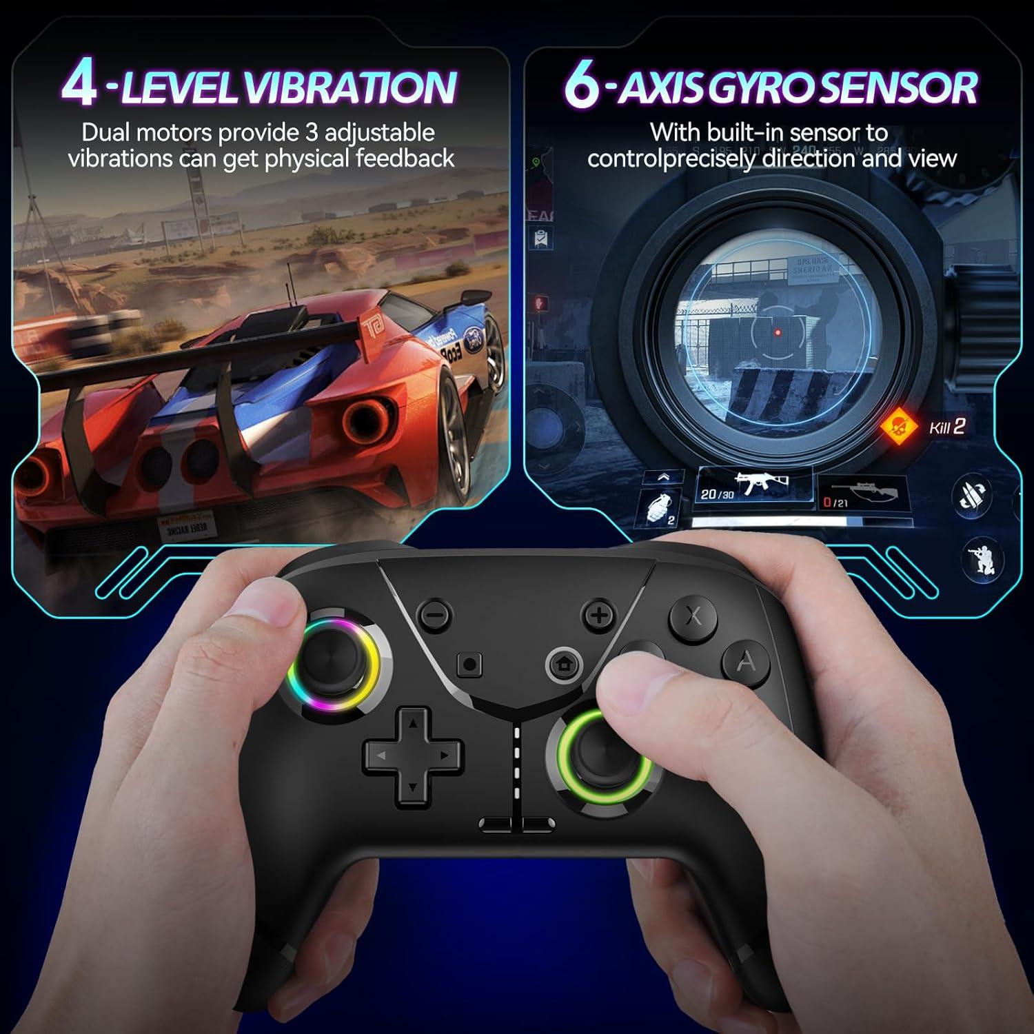 Controlador Inalámbrico Ligame US69 para Nintendo Switch y PC