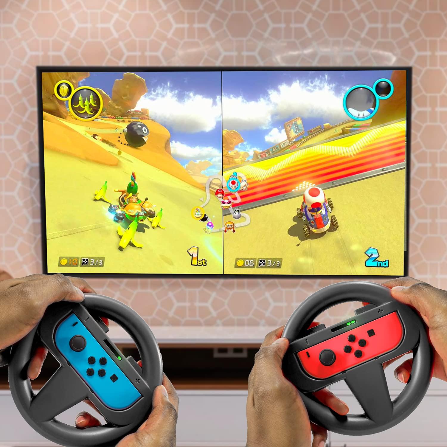 Ruedas de Dirección Orzly para Nintendo Switch - Paquete Doble