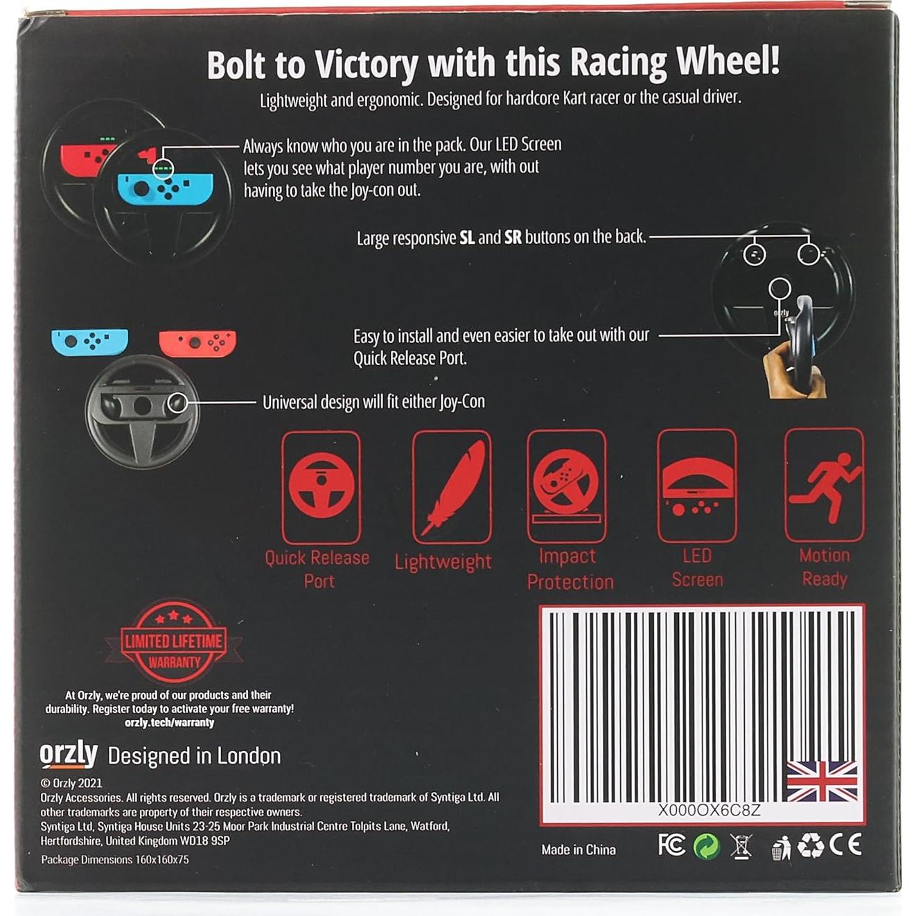 Ruedas de Dirección Orzly para Nintendo Switch - Paquete Doble