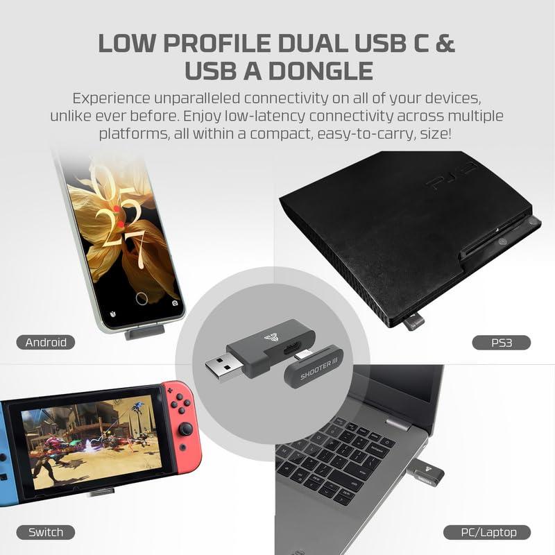 Controlador Fantech Inalámbrico para Nintendo Switch con Joysticks Hall