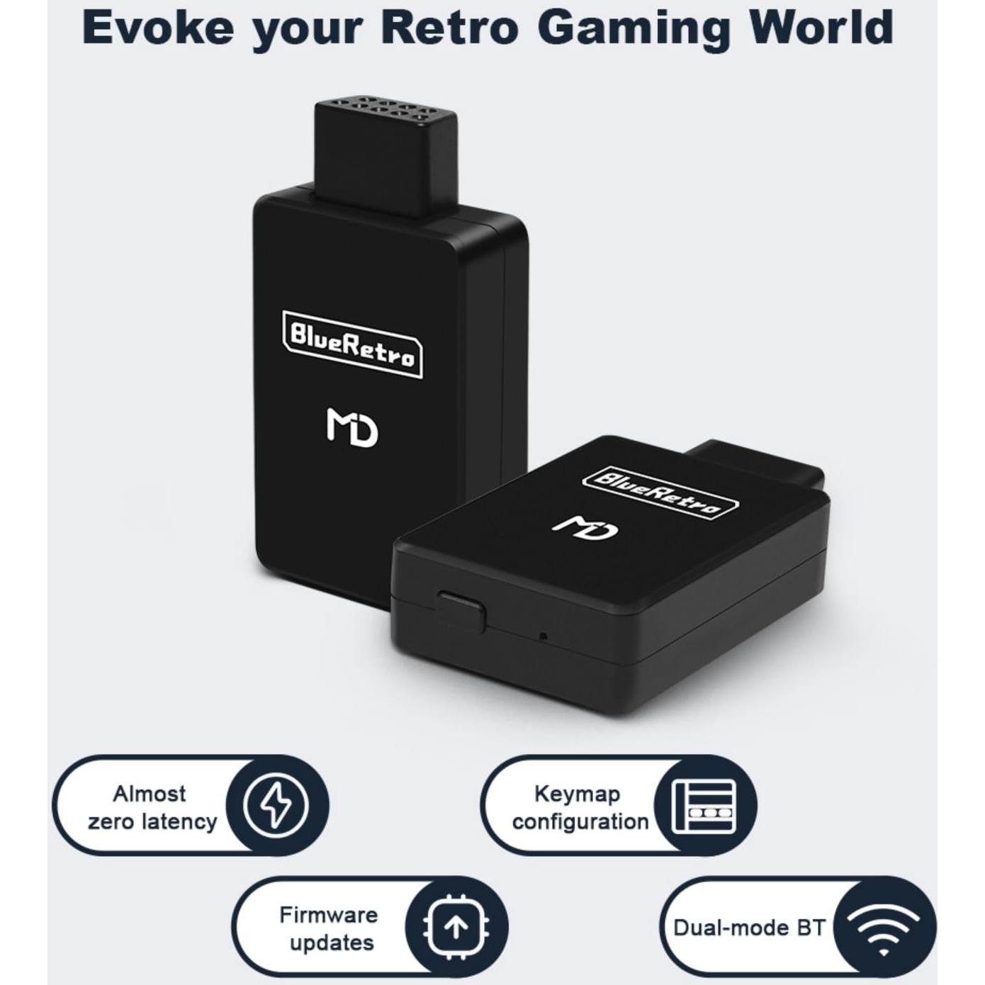 Adaptador Inalámbrico BITFUNX para Sega Mega Drive/Genesis