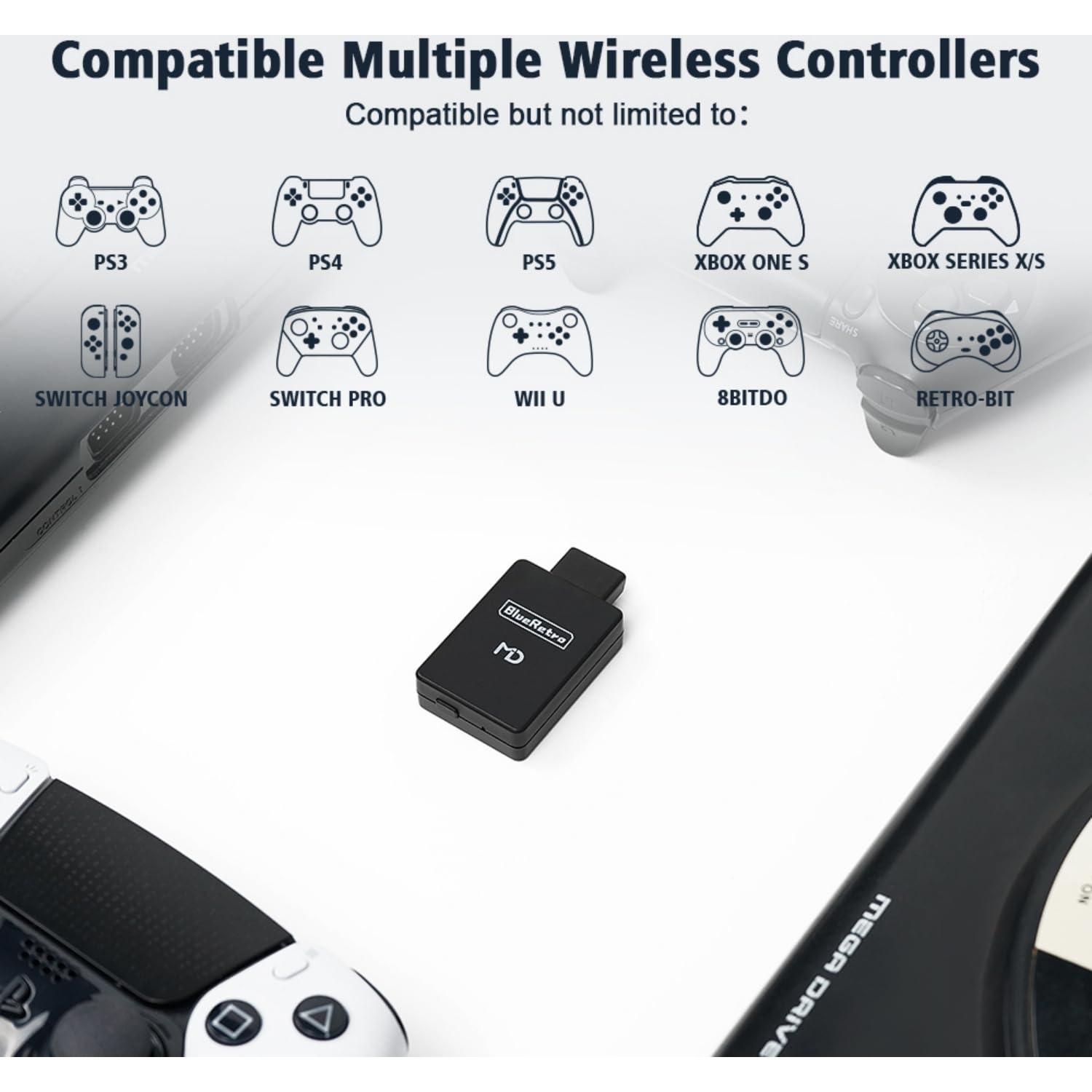 Adaptador Inalámbrico BITFUNX para Sega Mega Drive/Genesis