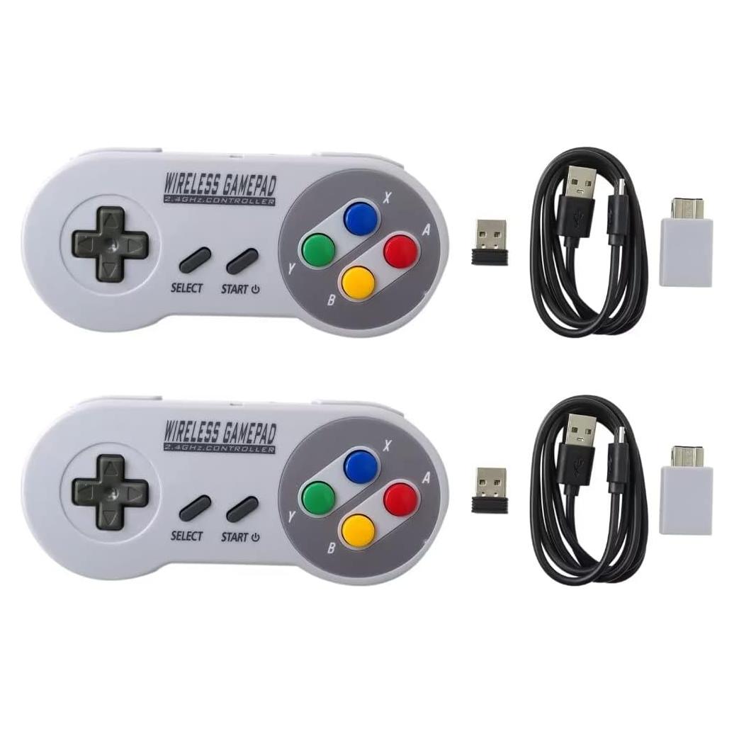 Controlador Inalámbrico 2.4G USonline911 para SNES Mini - 2 Pcs