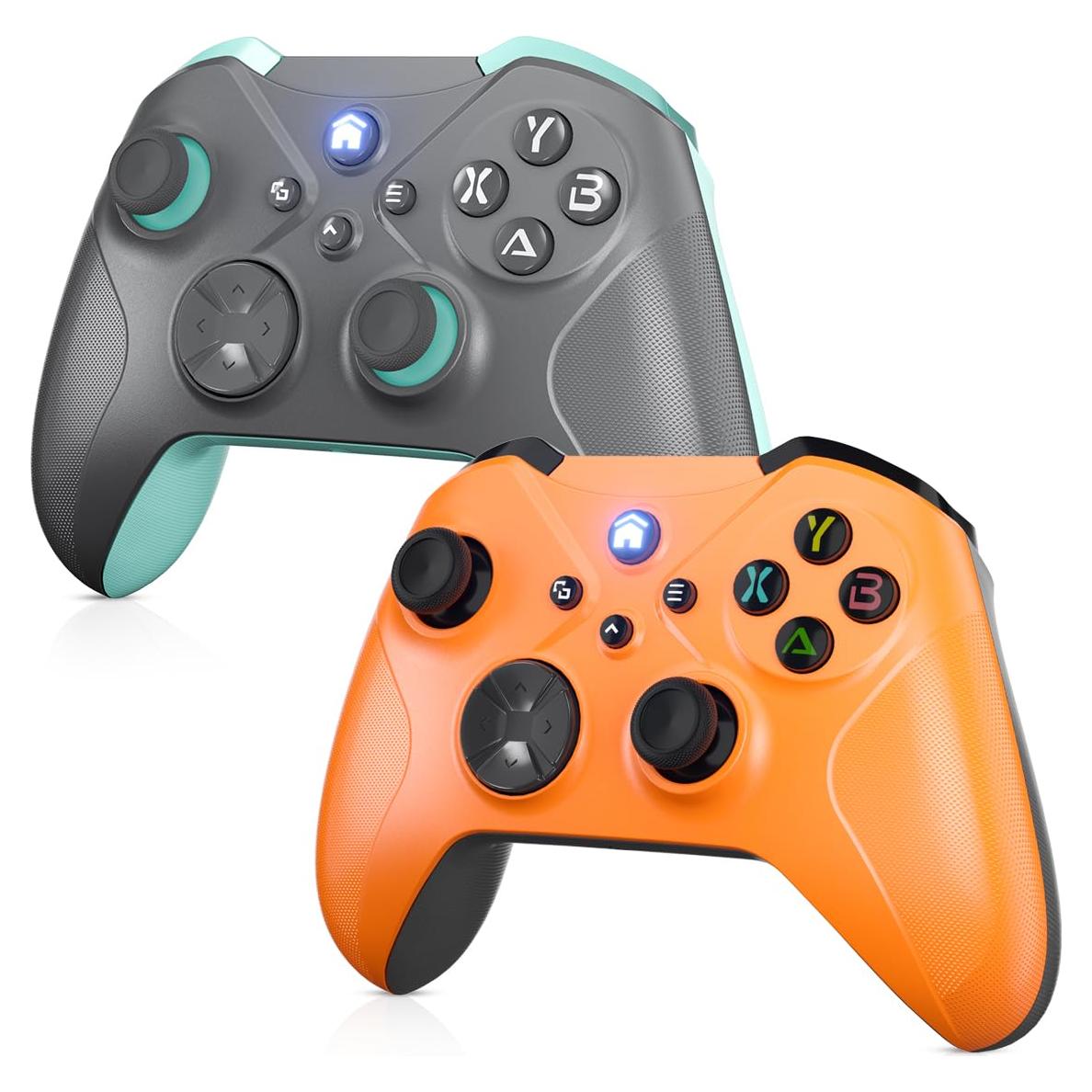 Controlador Inalámbrico Dinosoo para Xbox One/Series X|S - Naranja y Gris