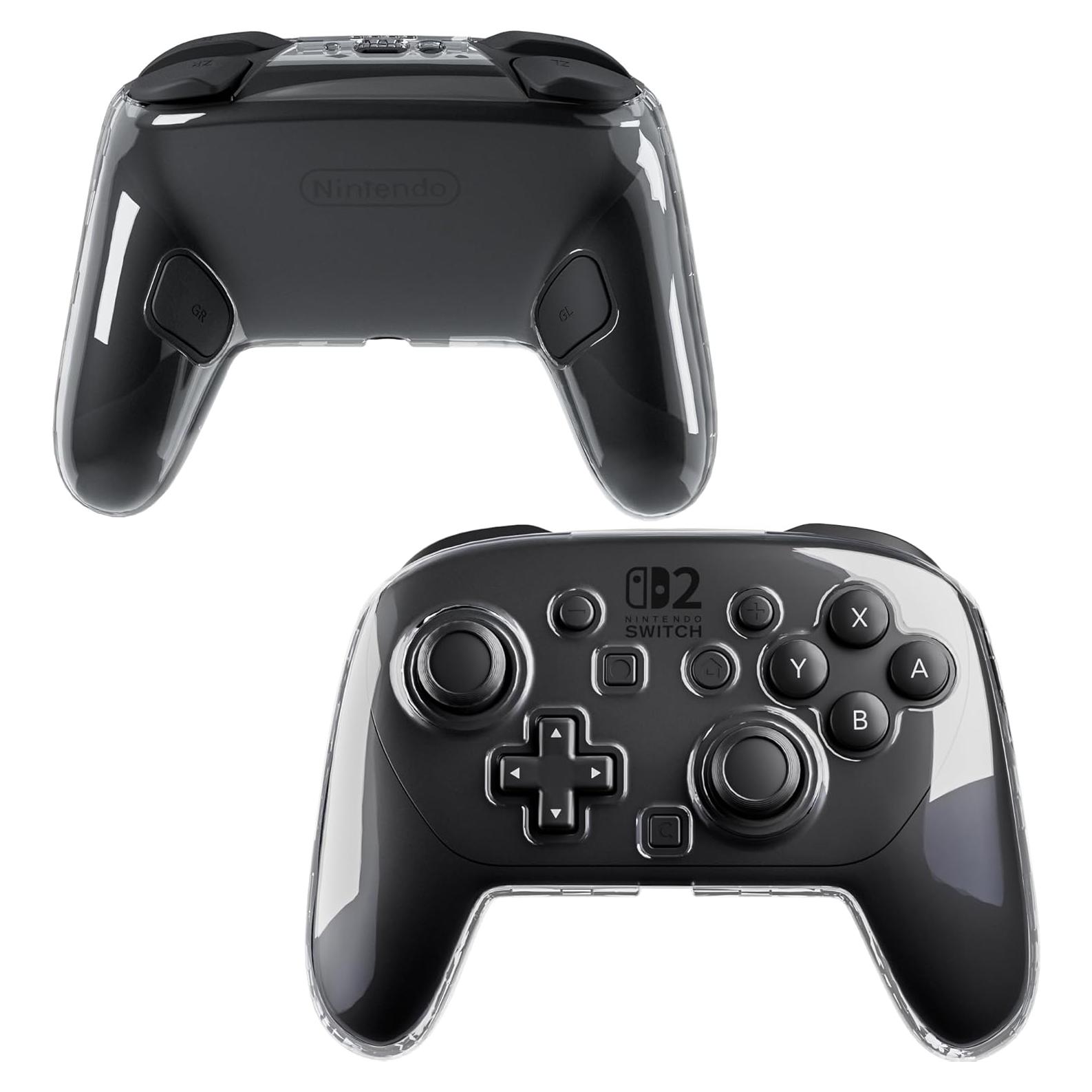 Funda Dura Transparente GLDRAM para Controlador Nintendo Switch 2 Pro