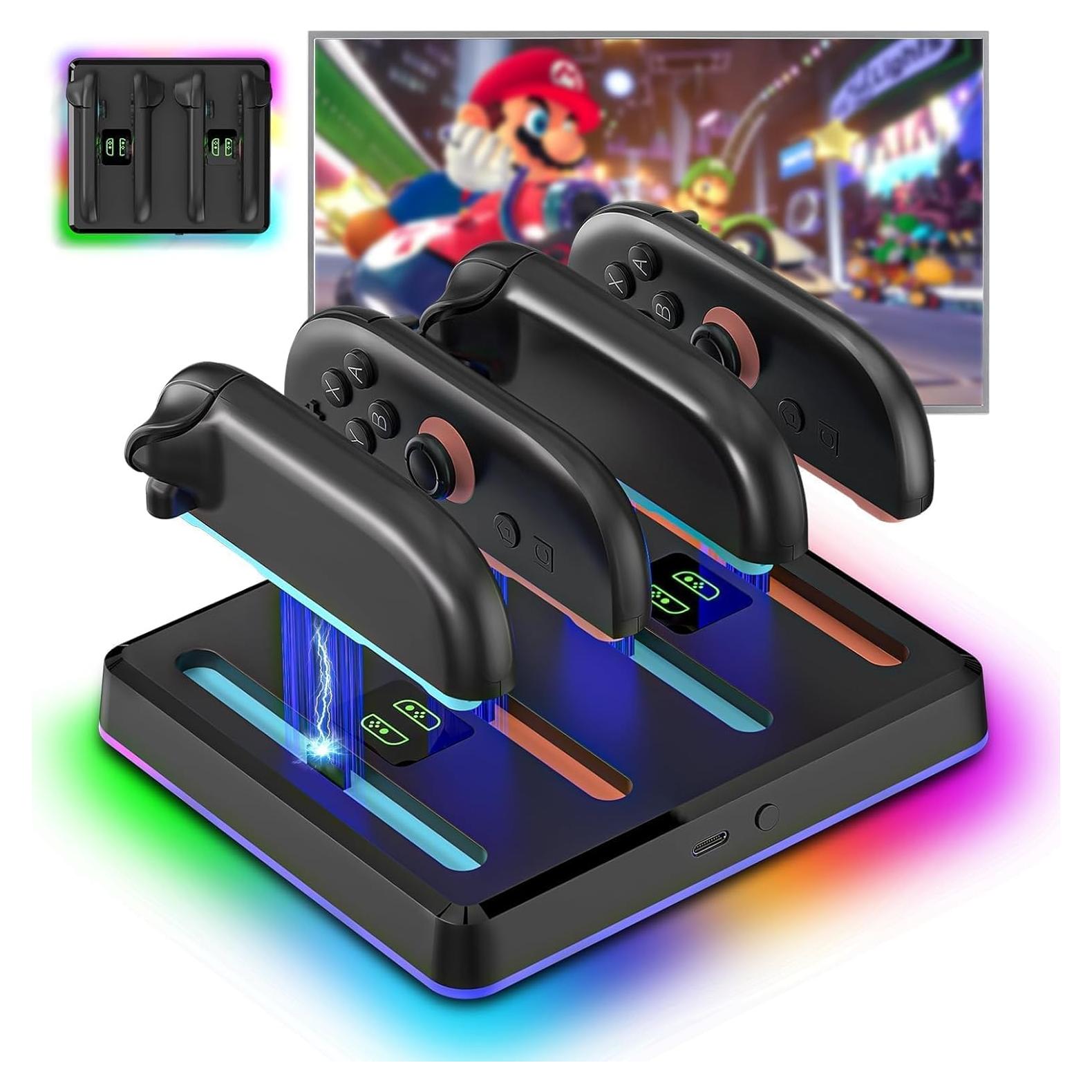 Dock de Carga Rápido NANANINO para 2 Controladores Joy-Con