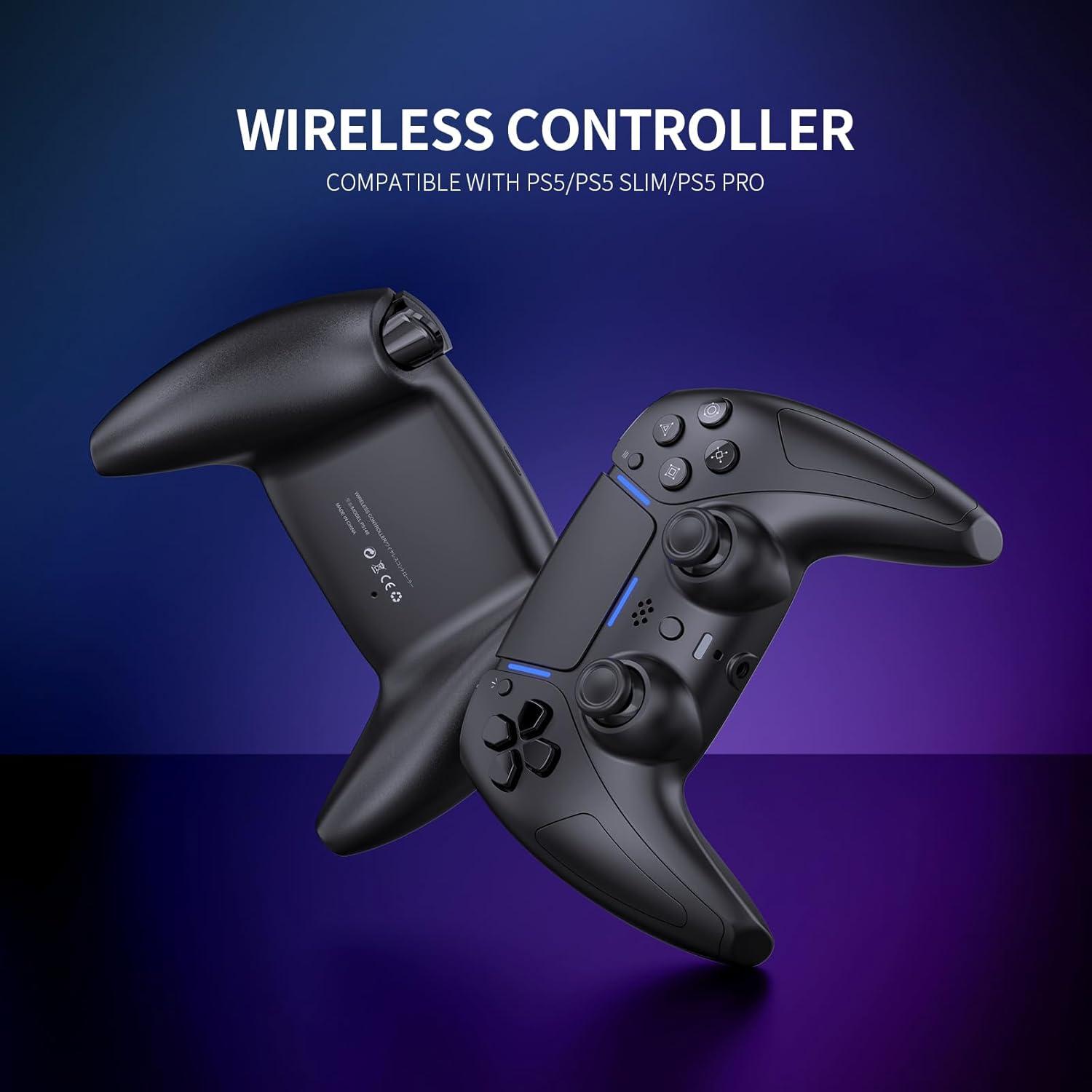 Controlador Inalámbrico JDDWIN para PS5/PC/Steam Deck - Negro