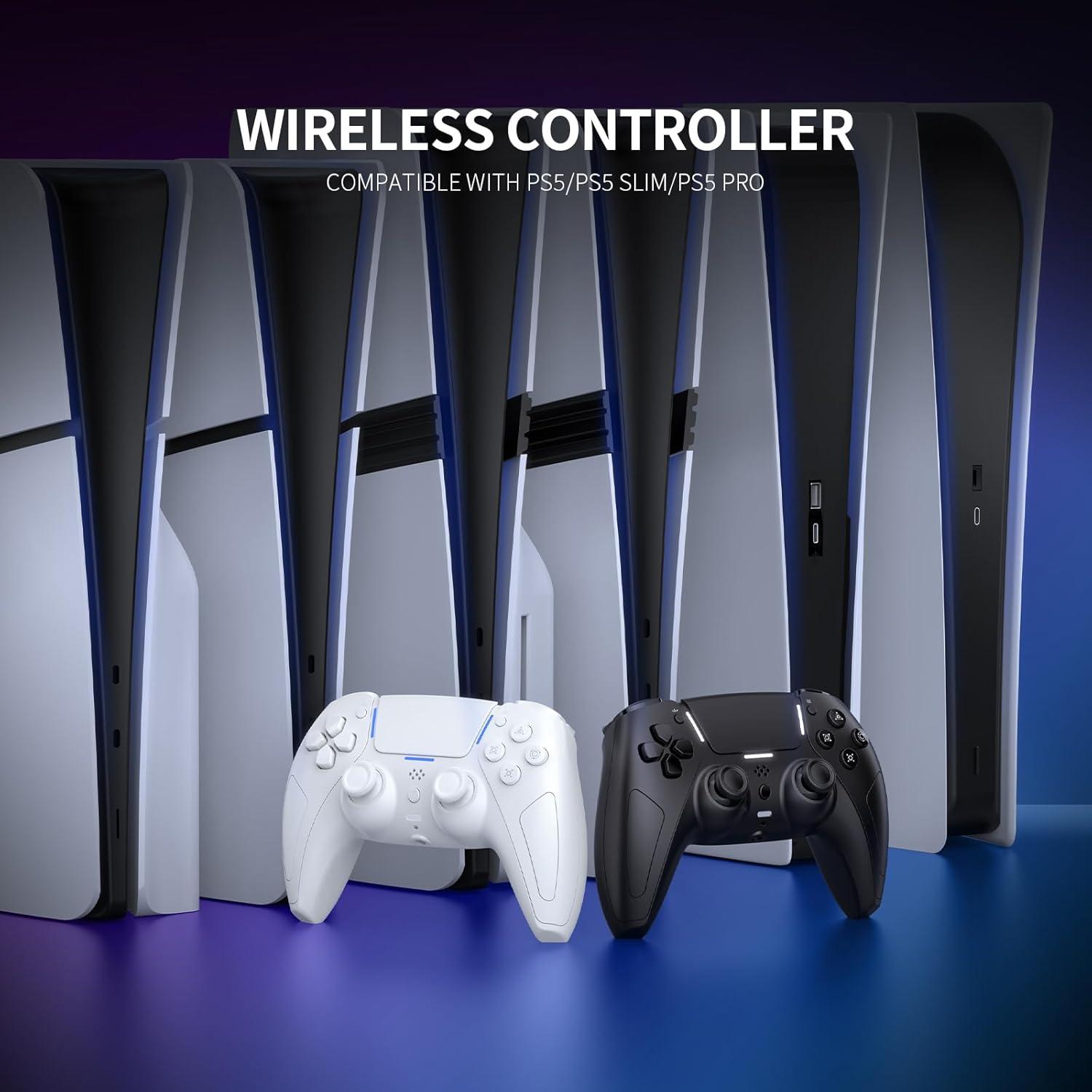 Controlador Inalámbrico JDDWIN para PS5/PC/Steam Deck - Negro