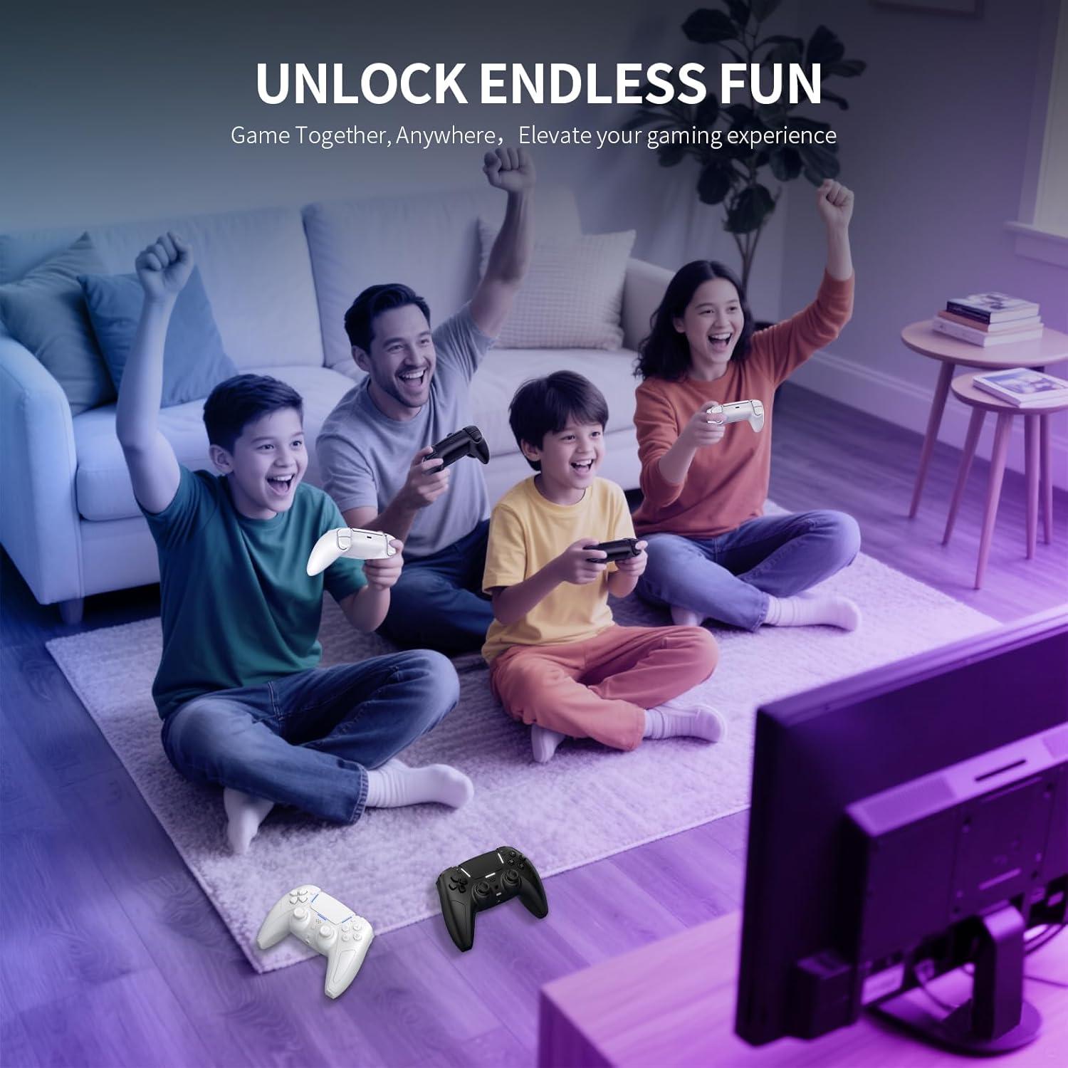 Controlador Inalámbrico JDDWIN para PS5/PC/Steam Deck - Negro