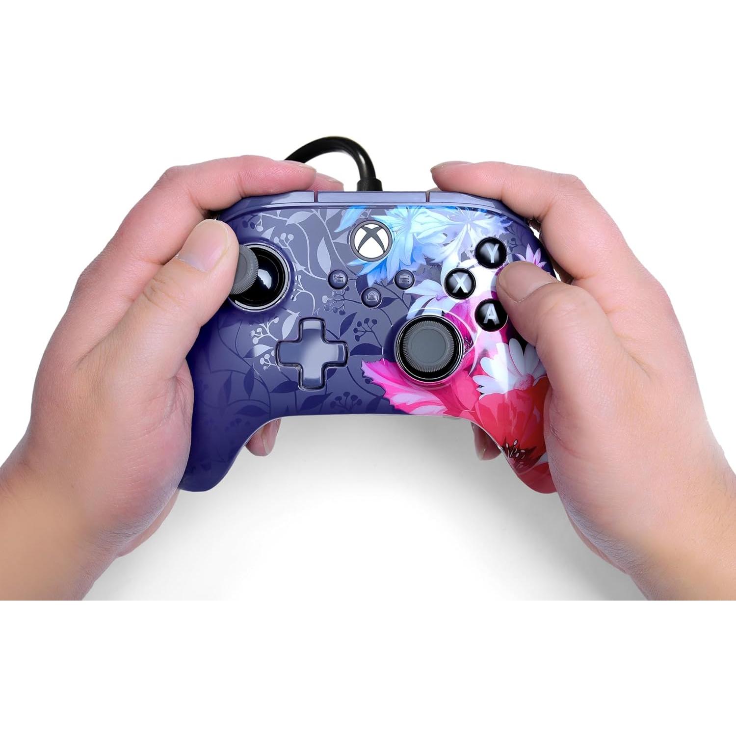 Controlador con cable PowerA Advantage Plus Xbox Series X|S Noche Flor