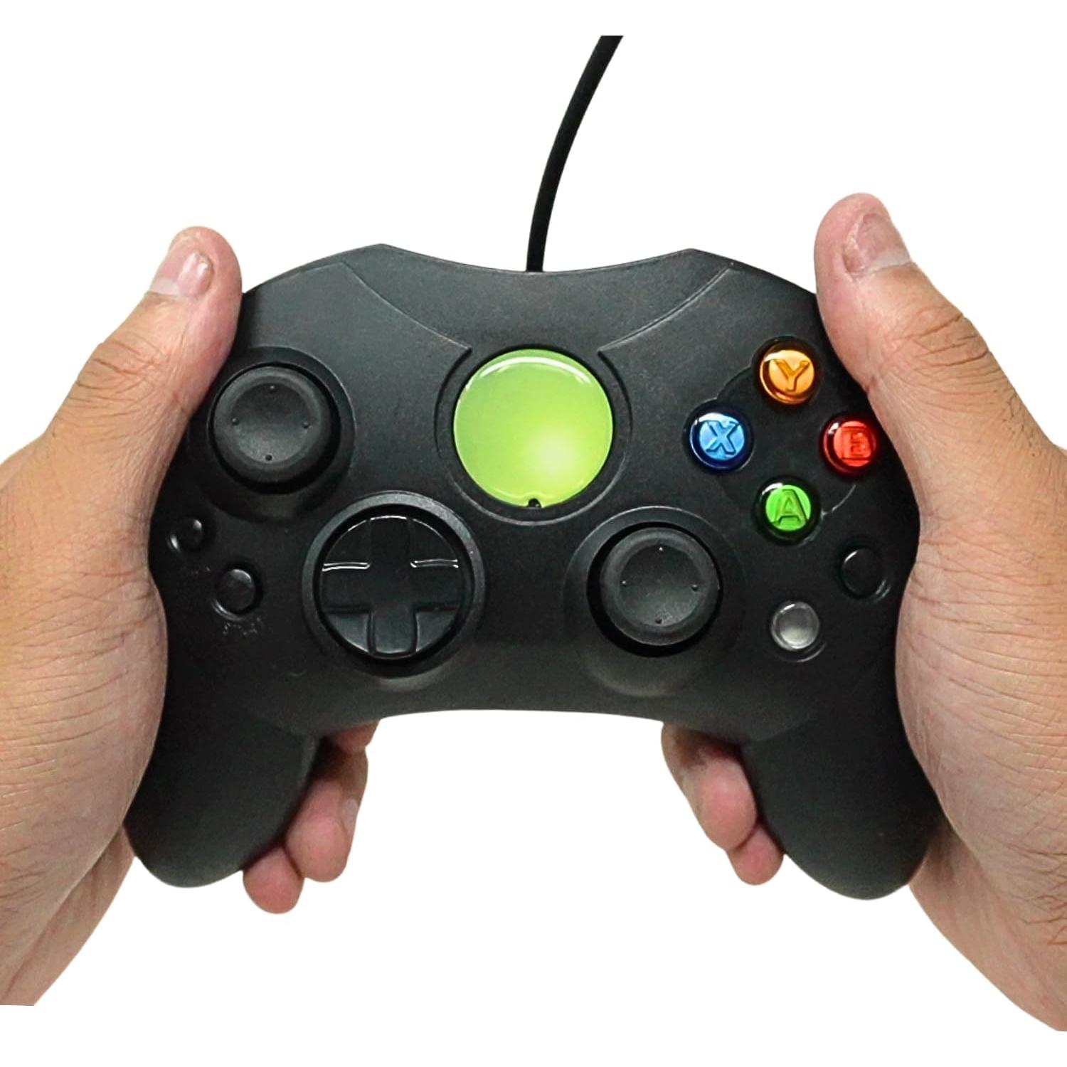 Controlador Old Skool S-Type con cable para Xbox Original - Negro