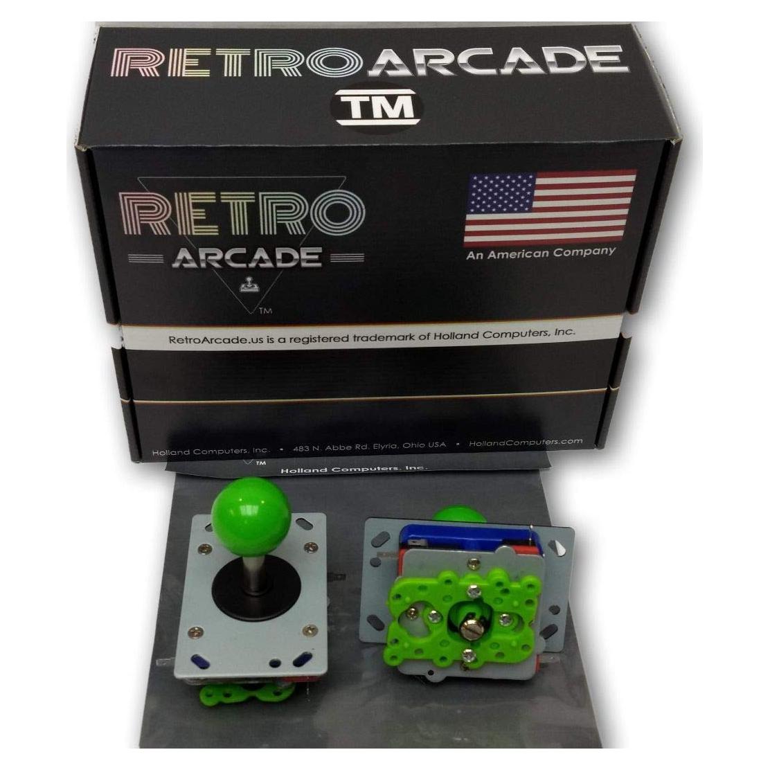 Joystick de Arcade RetroArcade Verde 8 Vías 2.3cm Eje