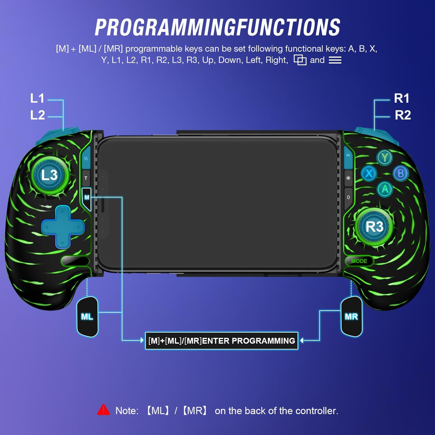Controlador de Juego Inalámbrico para iPhone y Android 800mAh