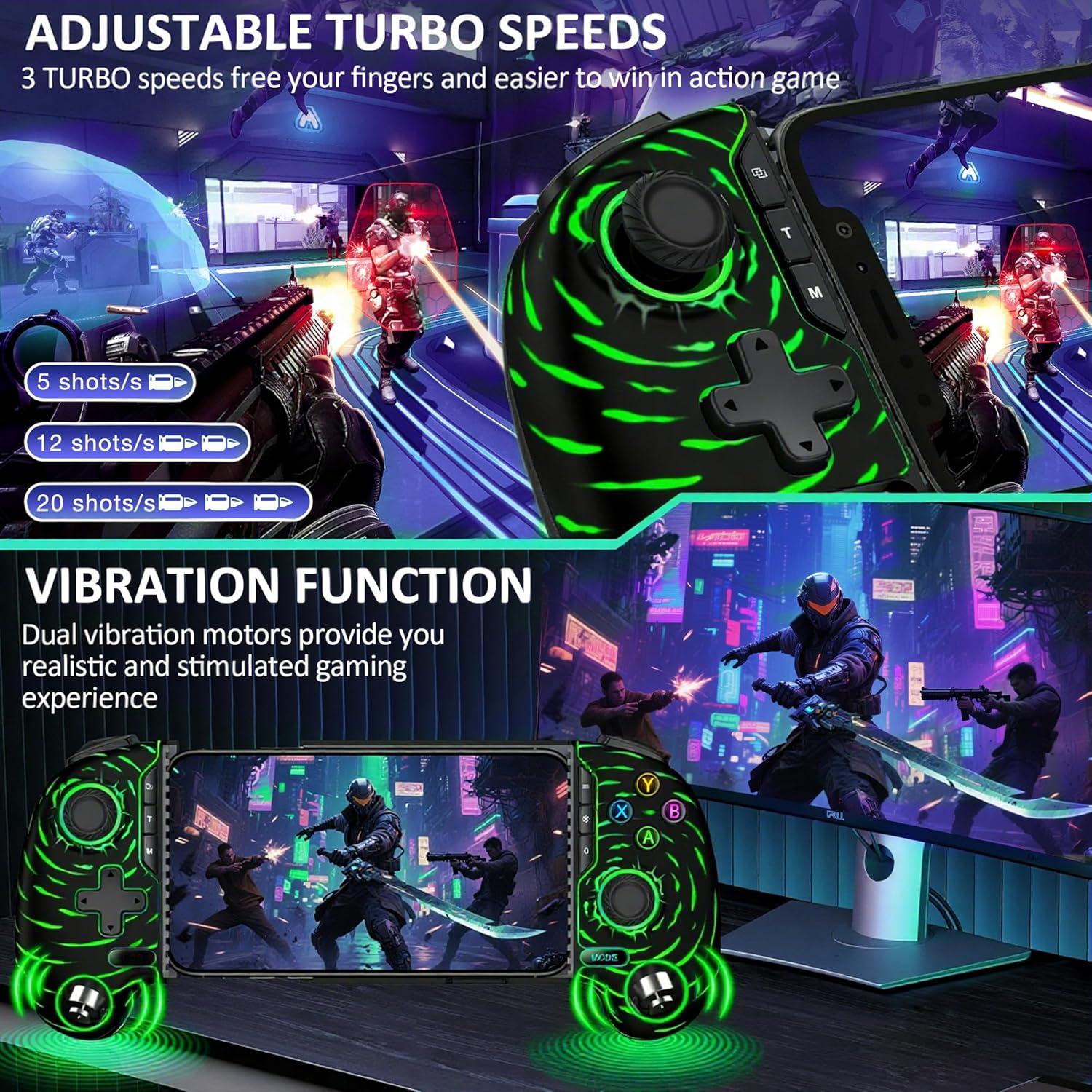 Controlador de Juego Inalámbrico para iPhone y Android 800mAh