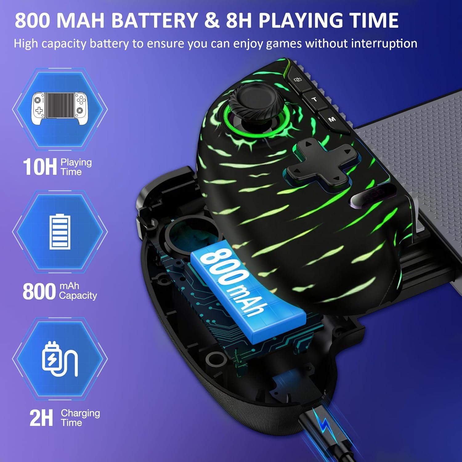 Controlador de Juego Inalámbrico para iPhone y Android 800mAh