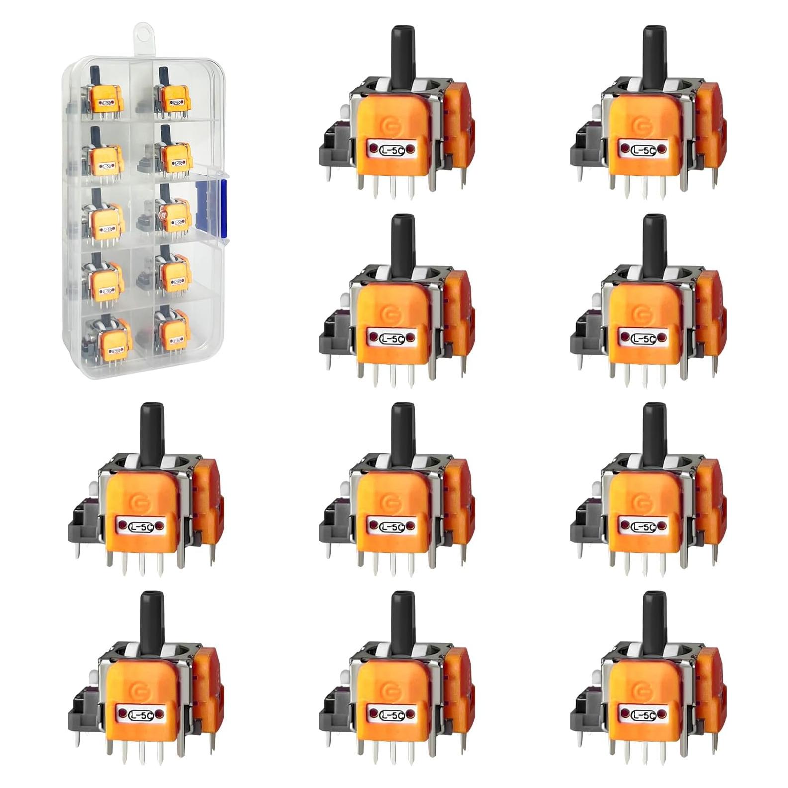 10 Joysticks de Efecto Hall HLRAO para Controlador PS5