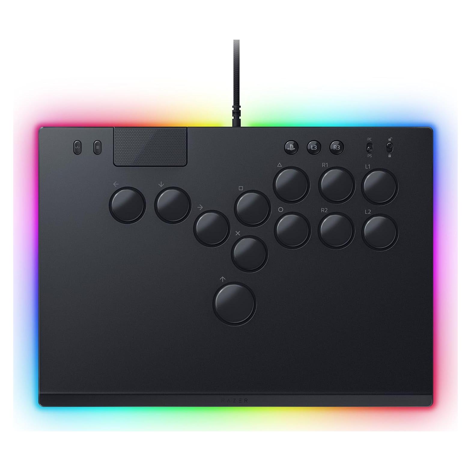 Controlador Arcade Razer Kitsune para PS5 y PC - Óptico RGB