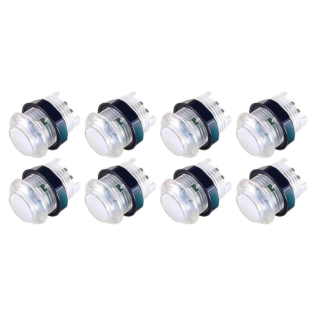 Botones de Arcade LED Arcity 28mm 8 Pcs con Microswitch
