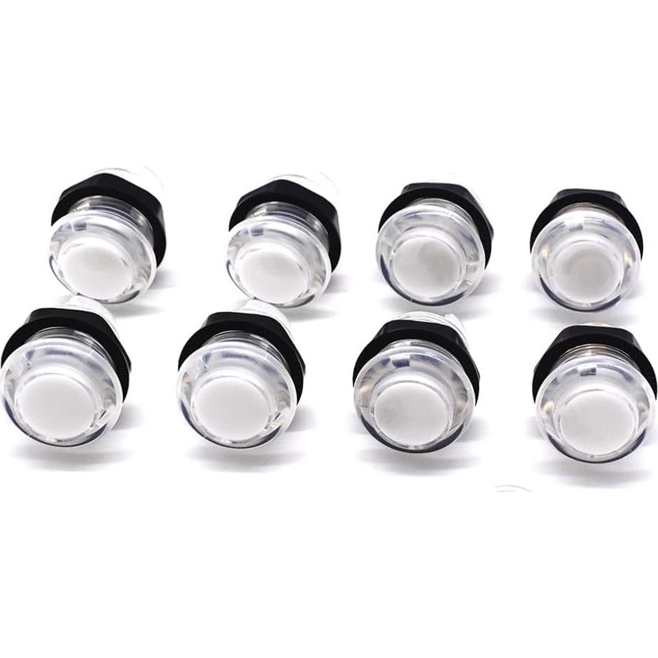 Botones de Arcade LED Arcity 28mm 8 Pcs con Microswitch
