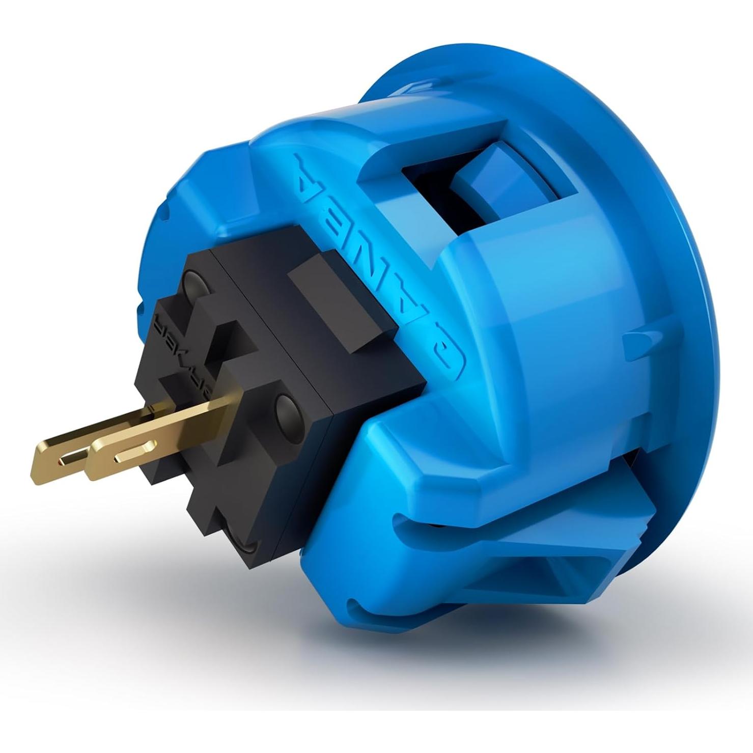 Botones de Arcade QANBA D-lite 30mm Azul Snap-In 24 Pcs