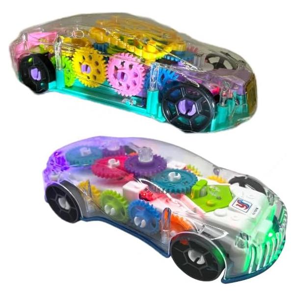 Juego de 2 Coches Juguete LED SapphireM - 20.32x13.97x8.89 cm