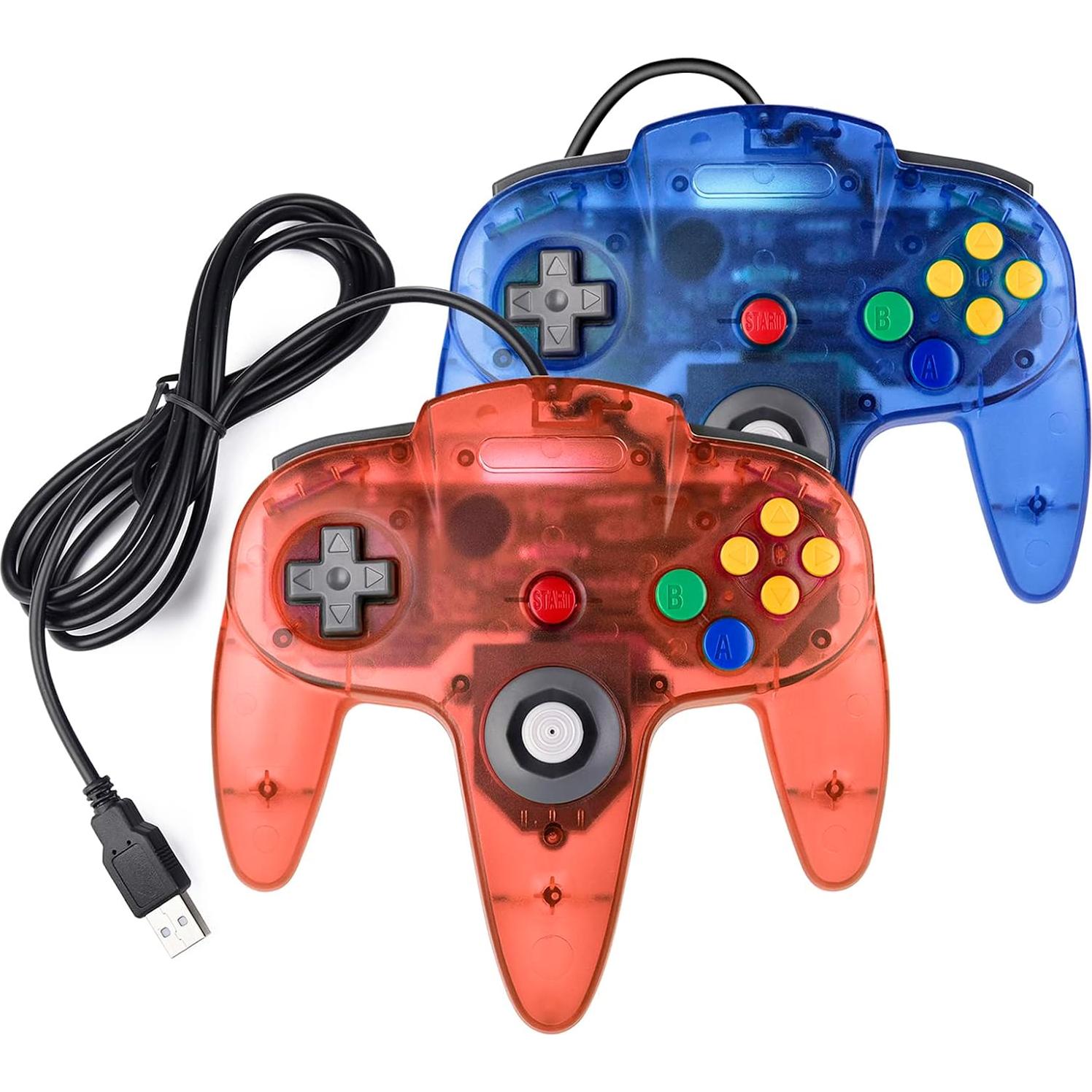 Controlador USB N64 Miadore - Paquete de 4 Joysticks para PC y Raspberry Pi