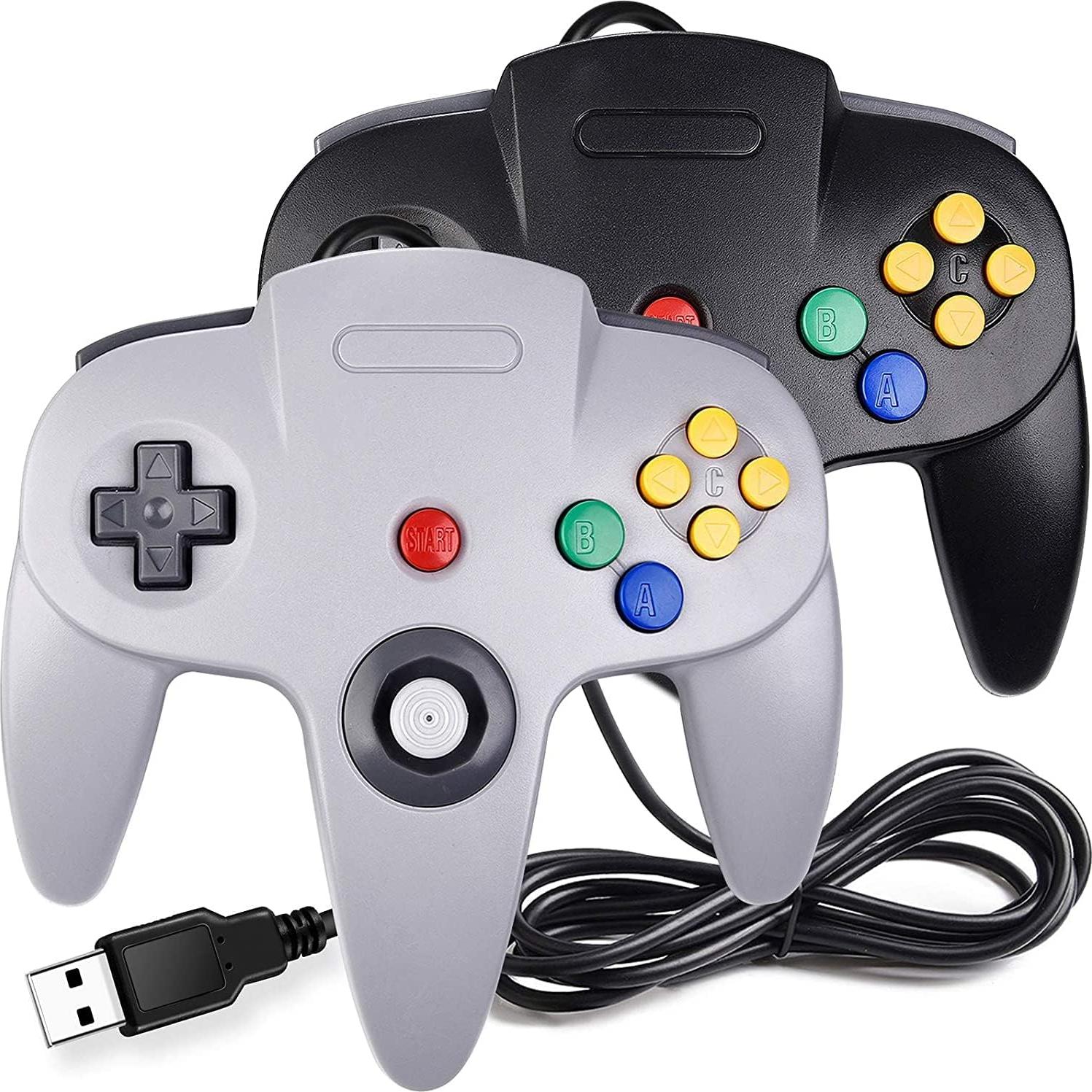Controlador USB N64 Miadore - Paquete de 4 Joysticks para PC y Raspberry Pi