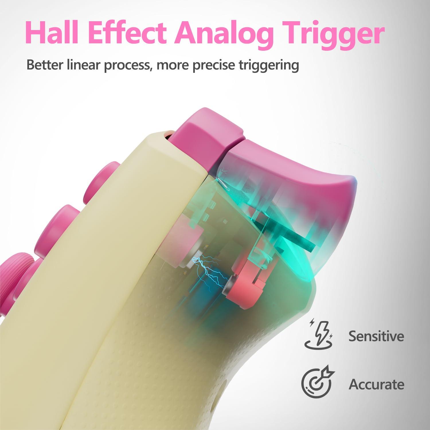 Controlador Inalámbrico CHENGDAO para Switch y PC Amarillo