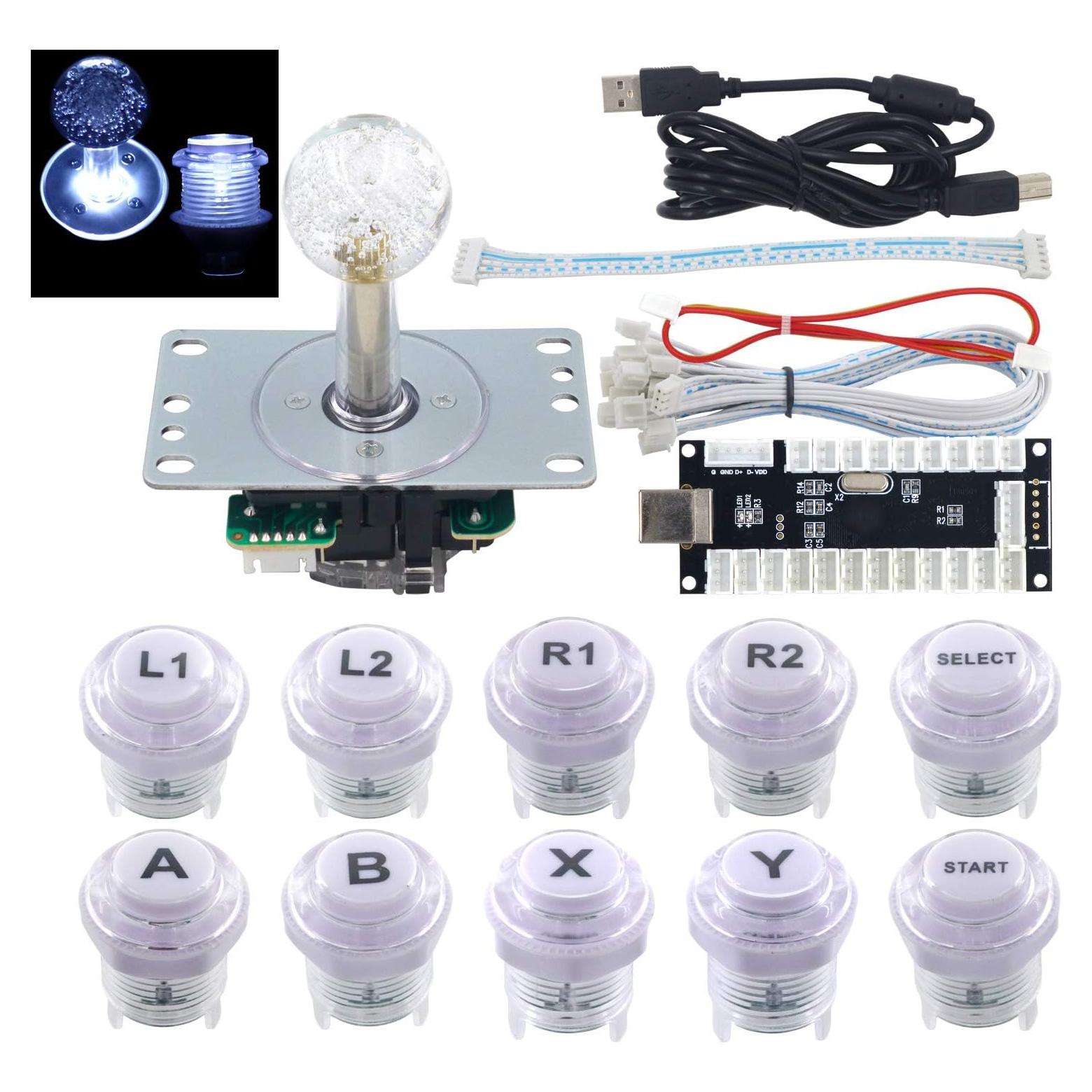 Kit de Juego Arcade SJ@JX LED USB para PC y Raspberry Pi