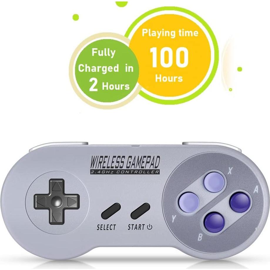 Controlador Inalámbrico ZAMPAM para Mini SNES y NES