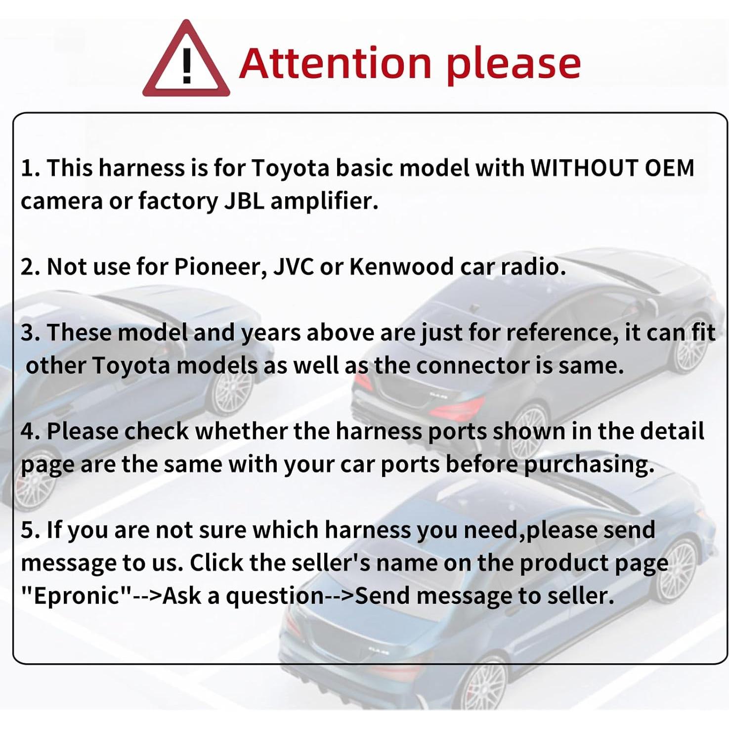 Arnés de Cableado de Radio Epronic DP-4 para Toyota 2012+
