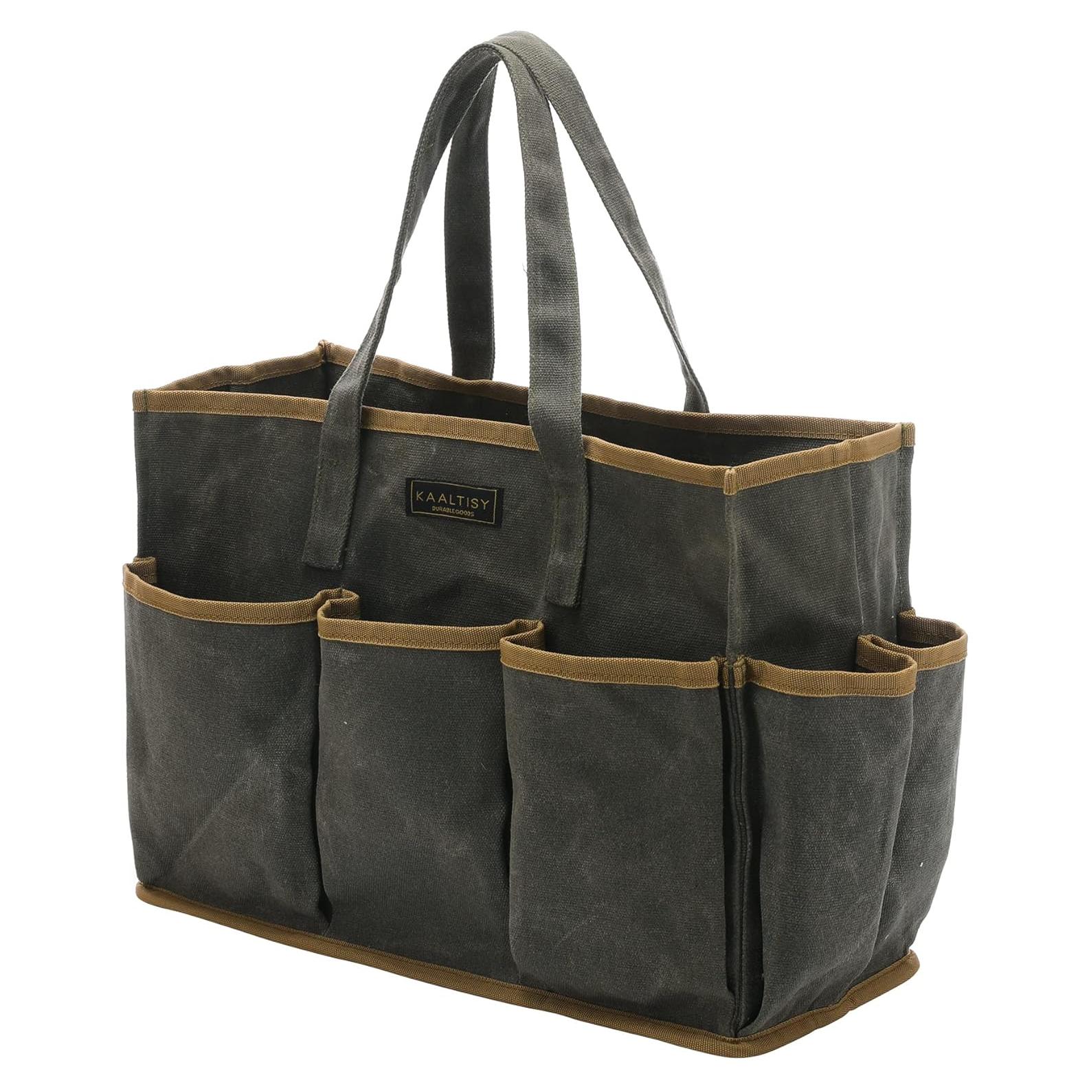 Bolsa de herramientas Kaaltisy de lona encerada 36x14x26.5 cm