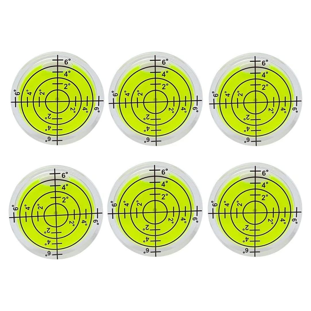 6 Niveles de Burbuja Adhesivos Doble Cara WOYISEPG 32x7mm