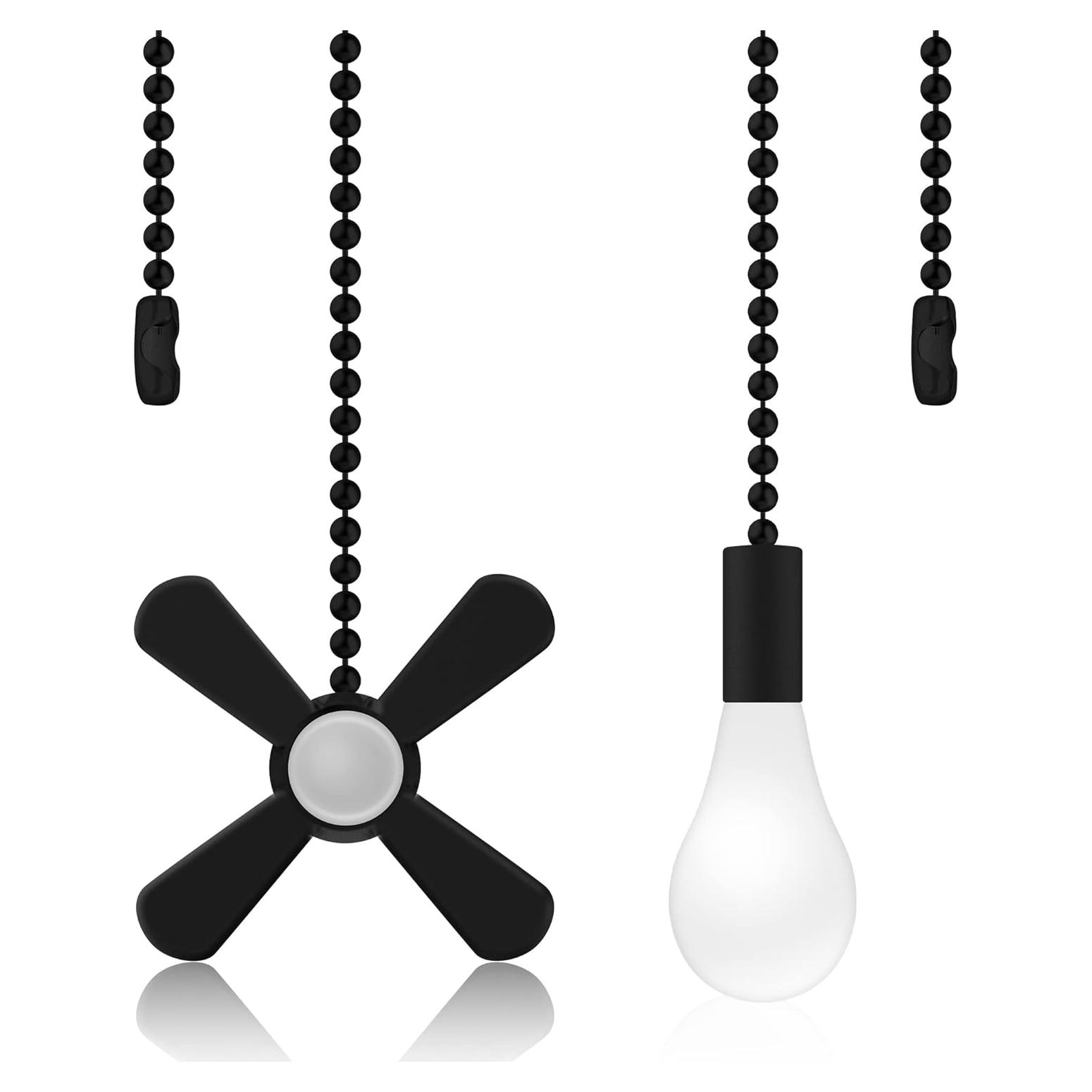 Cadenas de Tirar AIIGOU para Ventilador de Techo 34.5 cm 2 Piezas