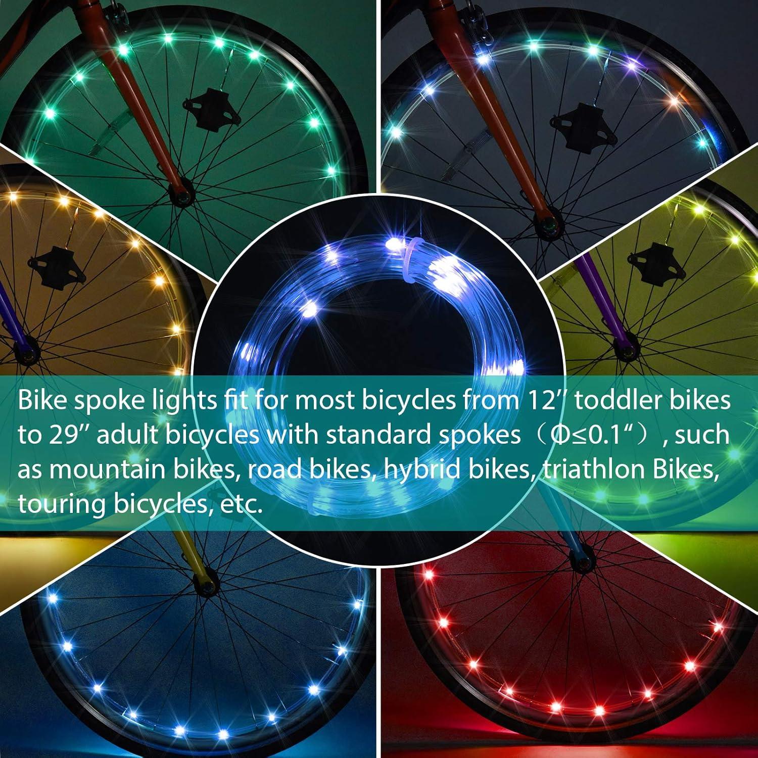 Luces LED para Ruedas de Bicicleta Waybelive 2 Neumáticos
