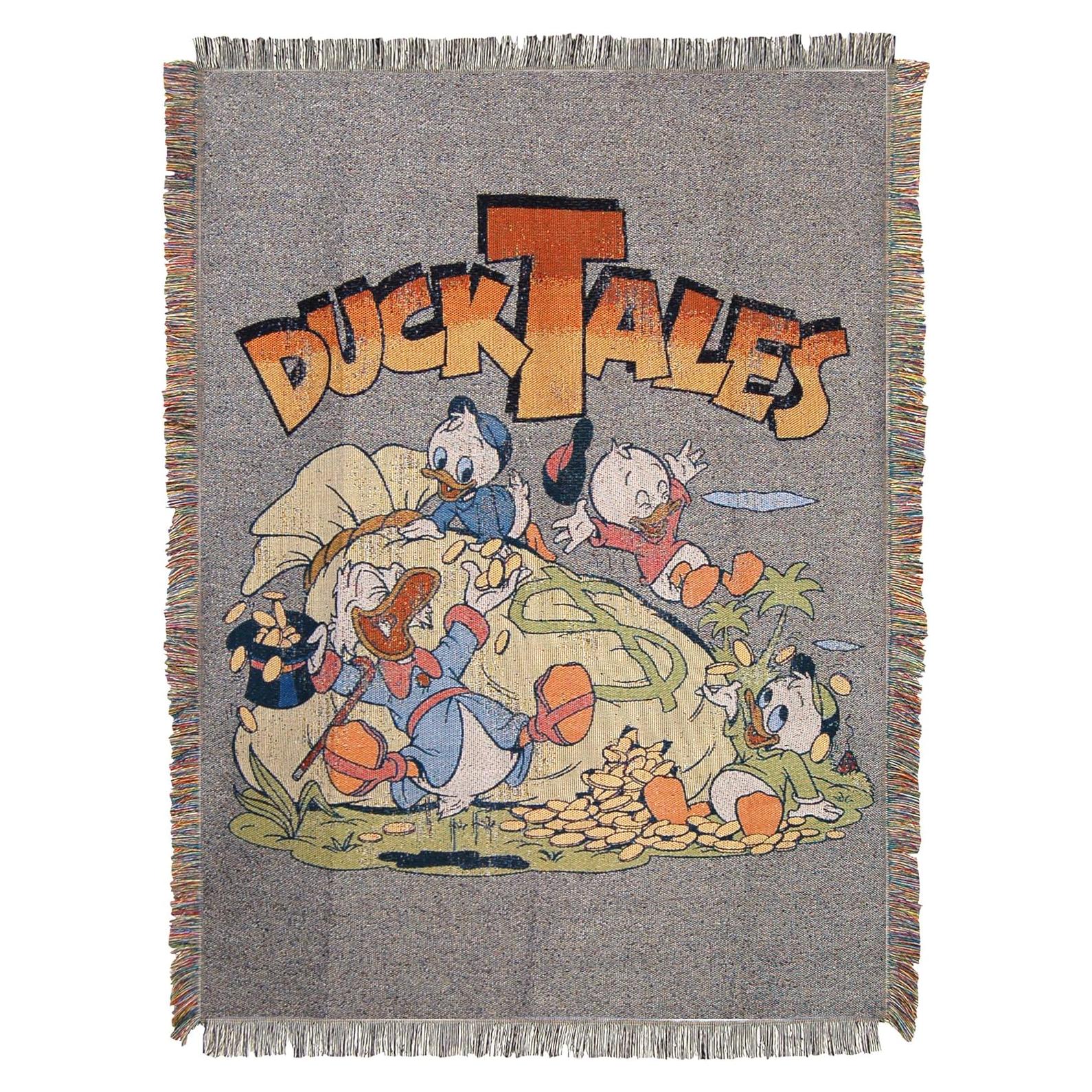 Manta Tejida Disney DuckTales Bolsas de Dinero 121.9x152.4cm