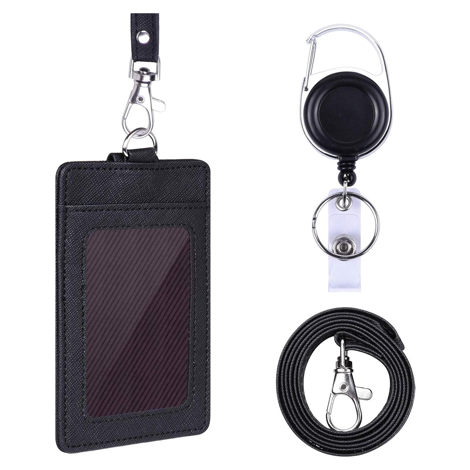 Soporte Retráctil para Insignia Wisdompro con Cinta de Cuello 47.6 cm