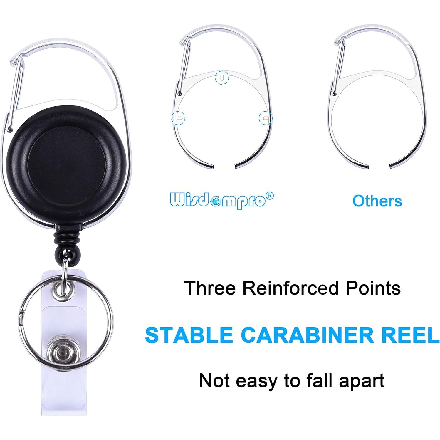 Soporte Retráctil para Insignia Wisdompro con Cinta de Cuello 47.6 cm