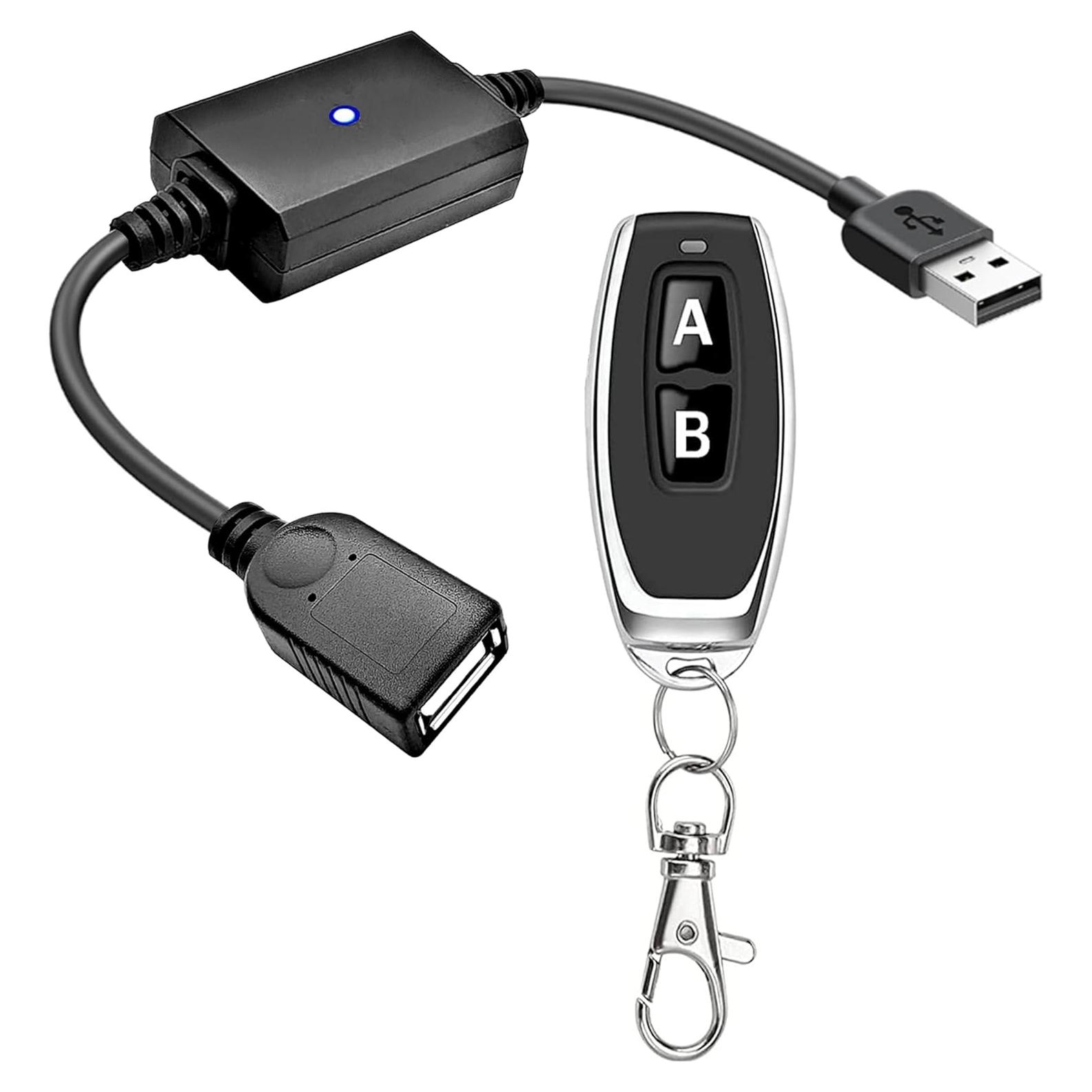 Interruptor Remoto Inalámbrico USB 5V URANT - 1 Transmisor y 1 Receptor