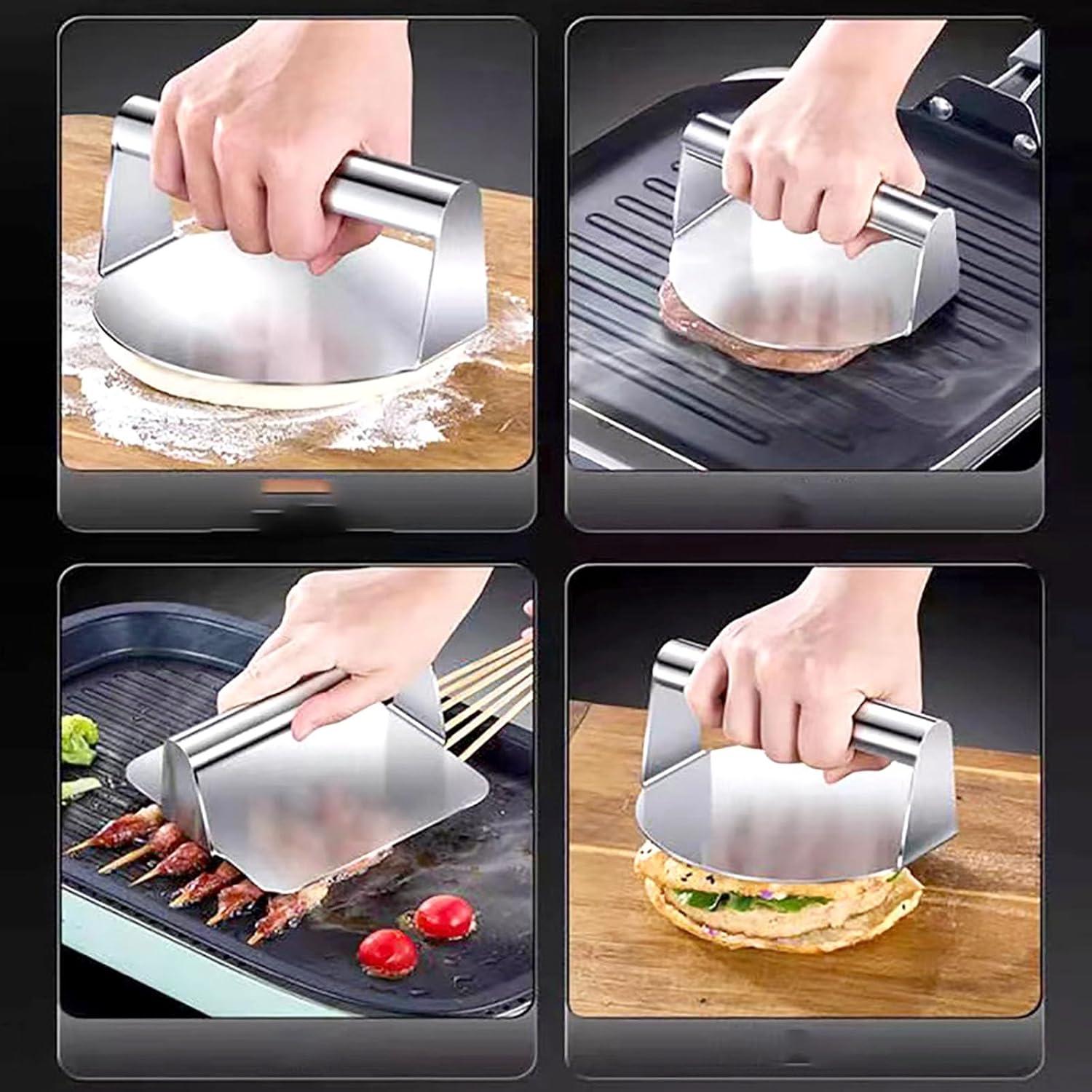 Prensa de Barbacoa YIKANGHENG Acero Inoxidable 14cm