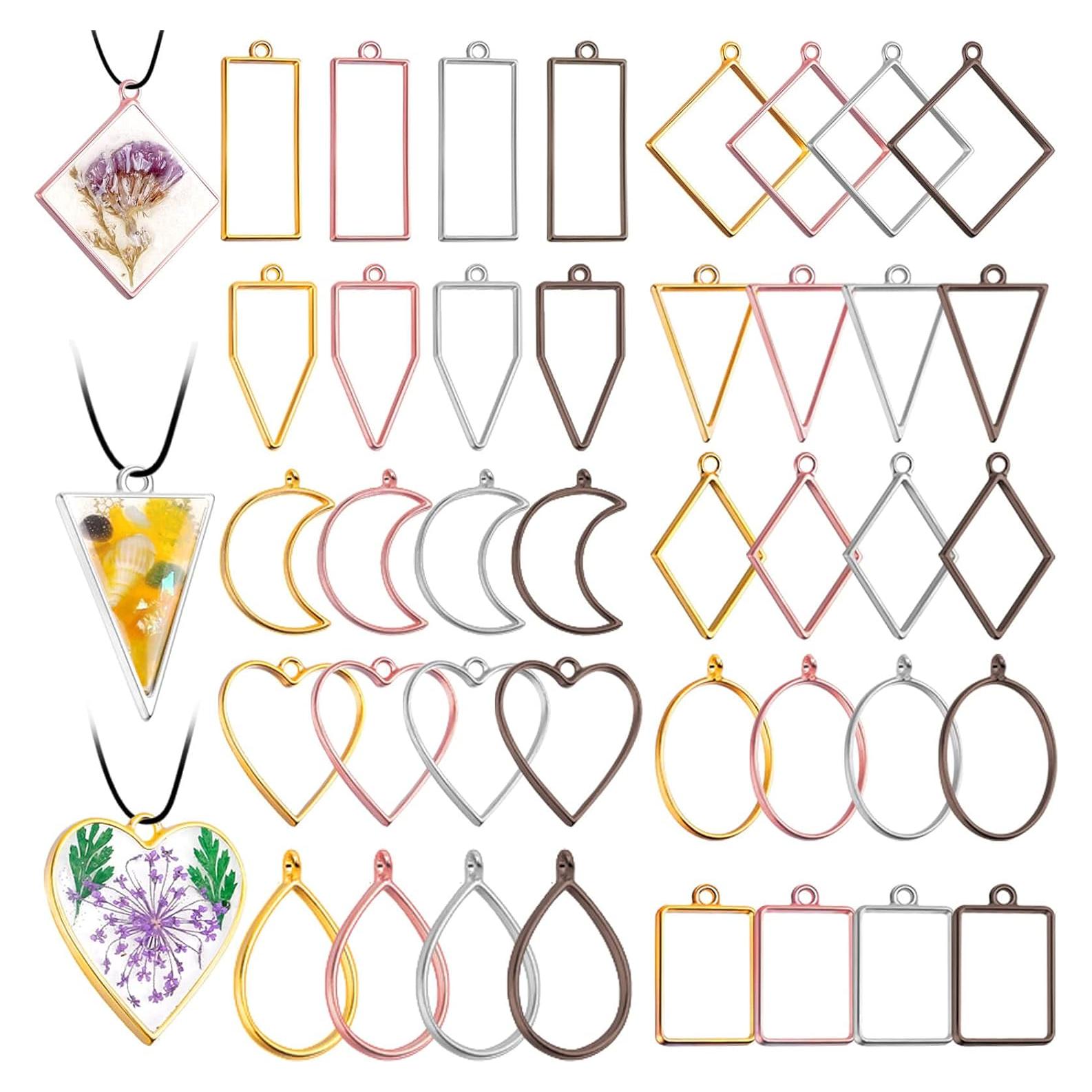 Abrazaderas Abiertas para Resina Shynek - 80 Pcs en 10 Formas